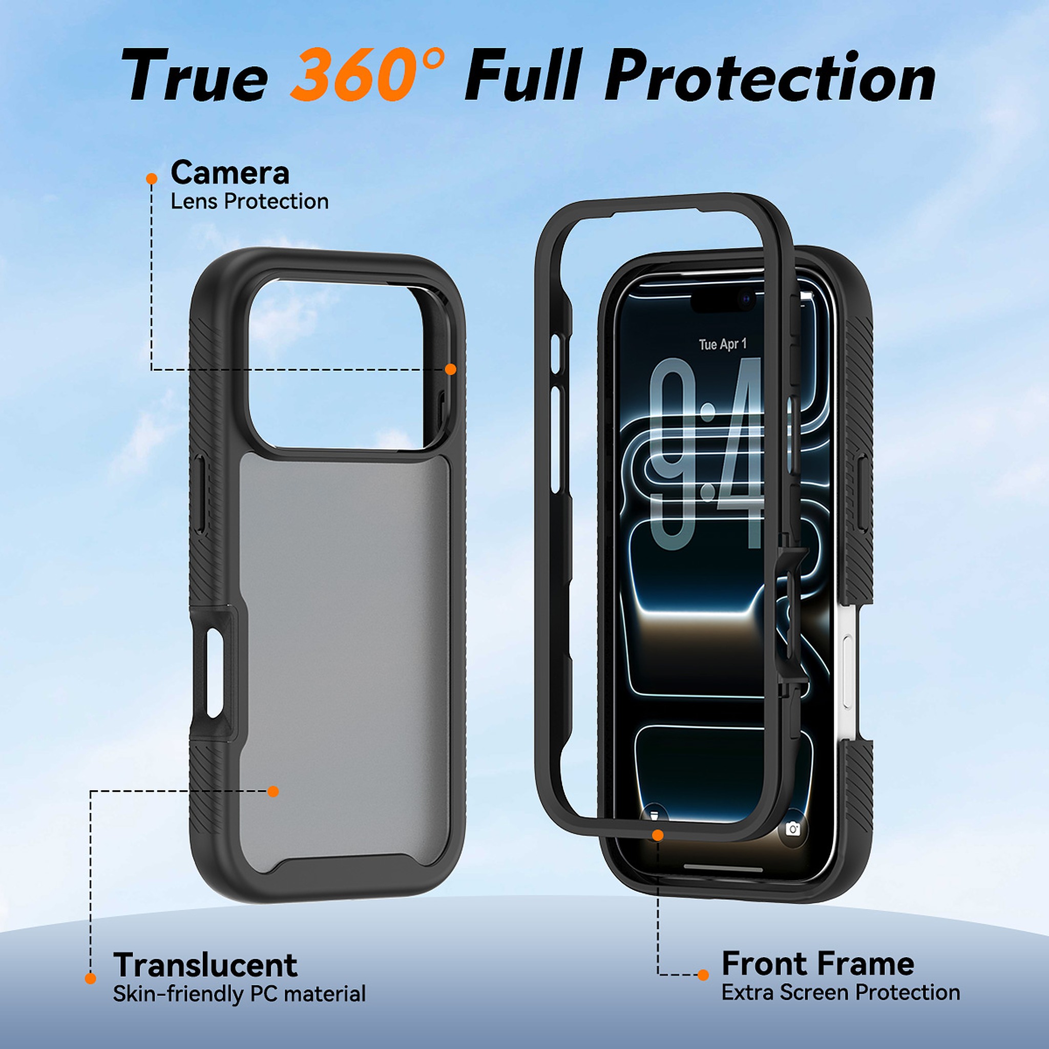 SendaFit Matte Starry Rugged Case for iPhone 17 Pro & 18 Pro detail 29