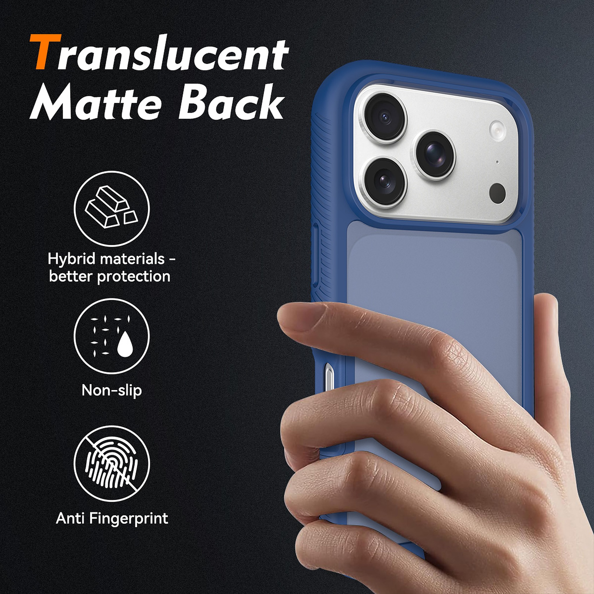 SendaFit Matte Starry Rugged Case for iPhone 17 Pro & 18 Pro detail 32