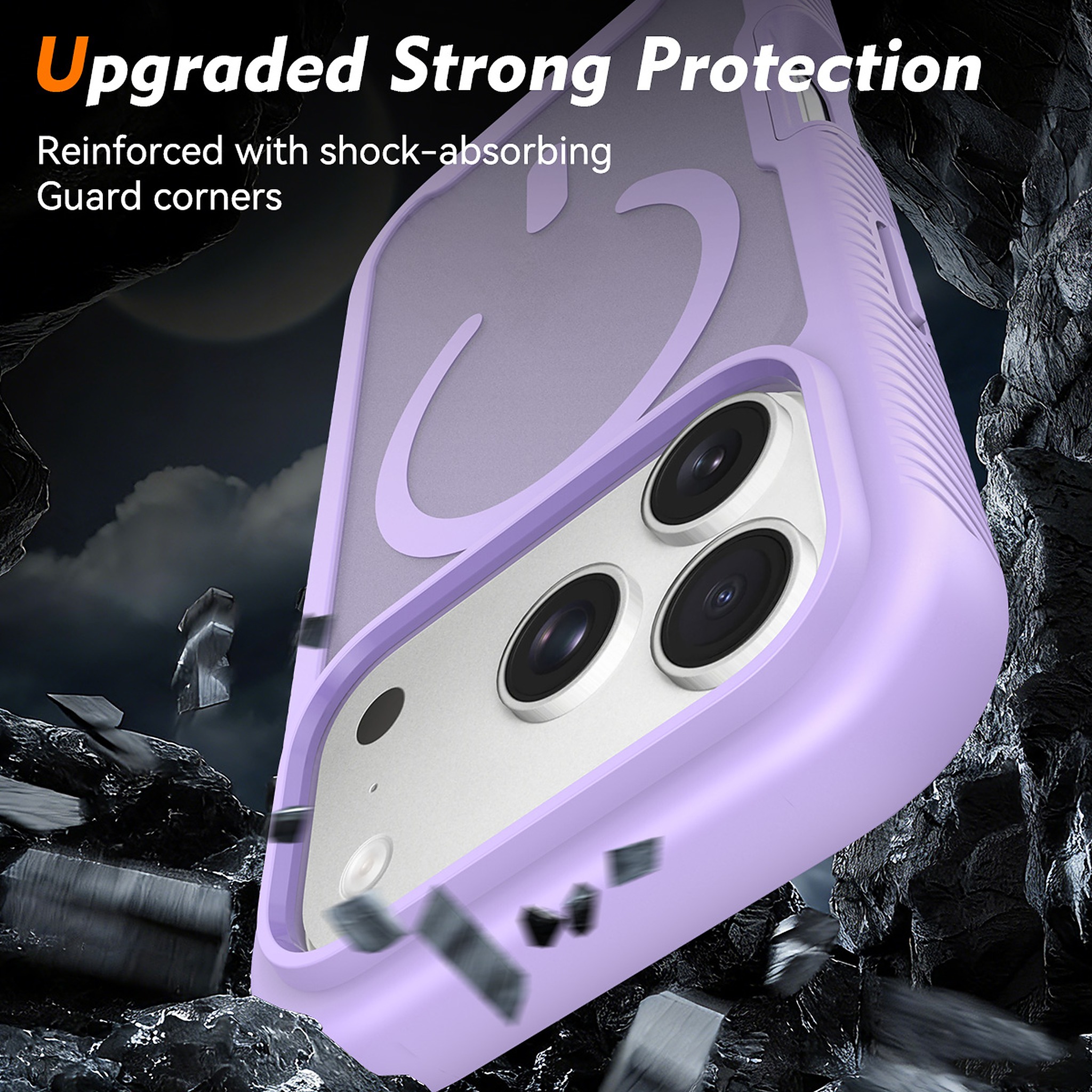 SendaFit Matte Starry Rugged MagSafe Case for iPhone 17 Pro & 18 Pro (with Screen Protector) detail 10