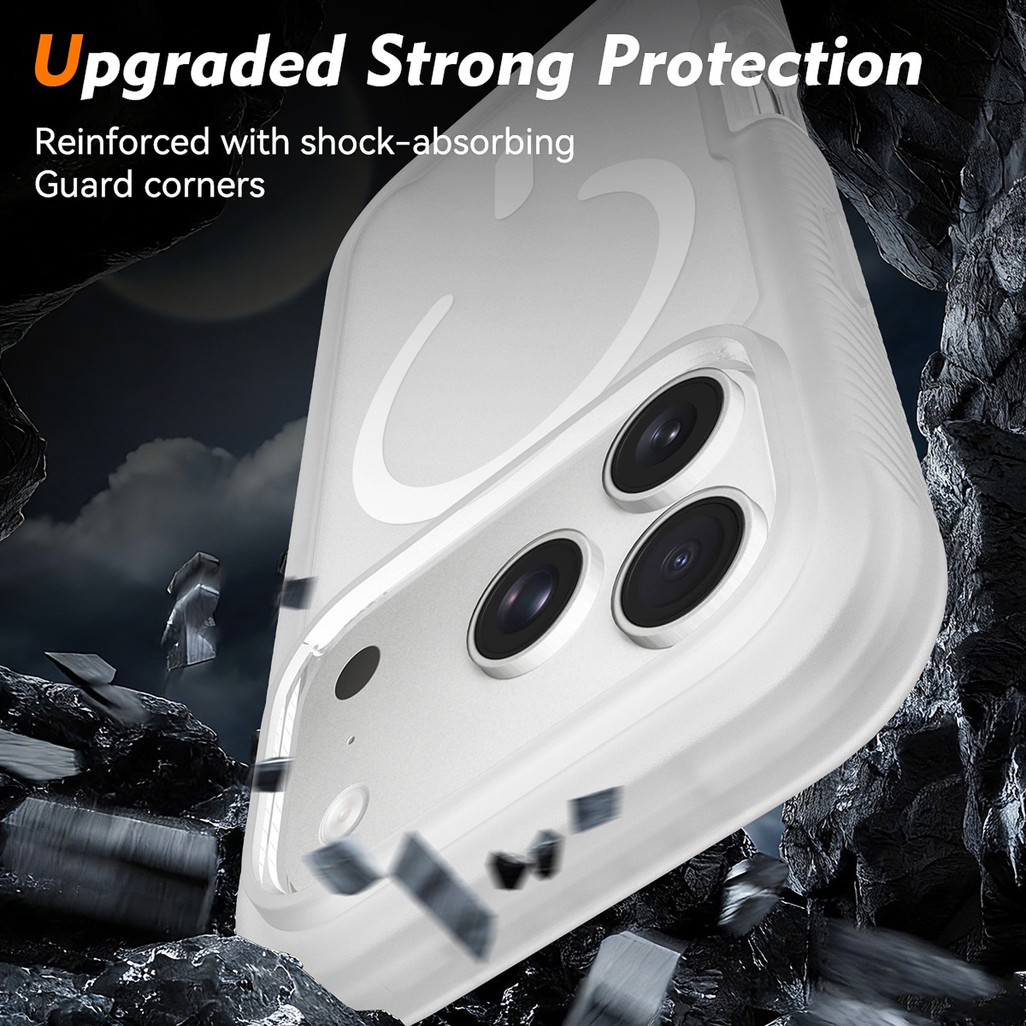 SendaFit Matte Starry Rugged MagSafe Case for iPhone 17 Pro & 18 Pro (with Screen Protector) detail 19