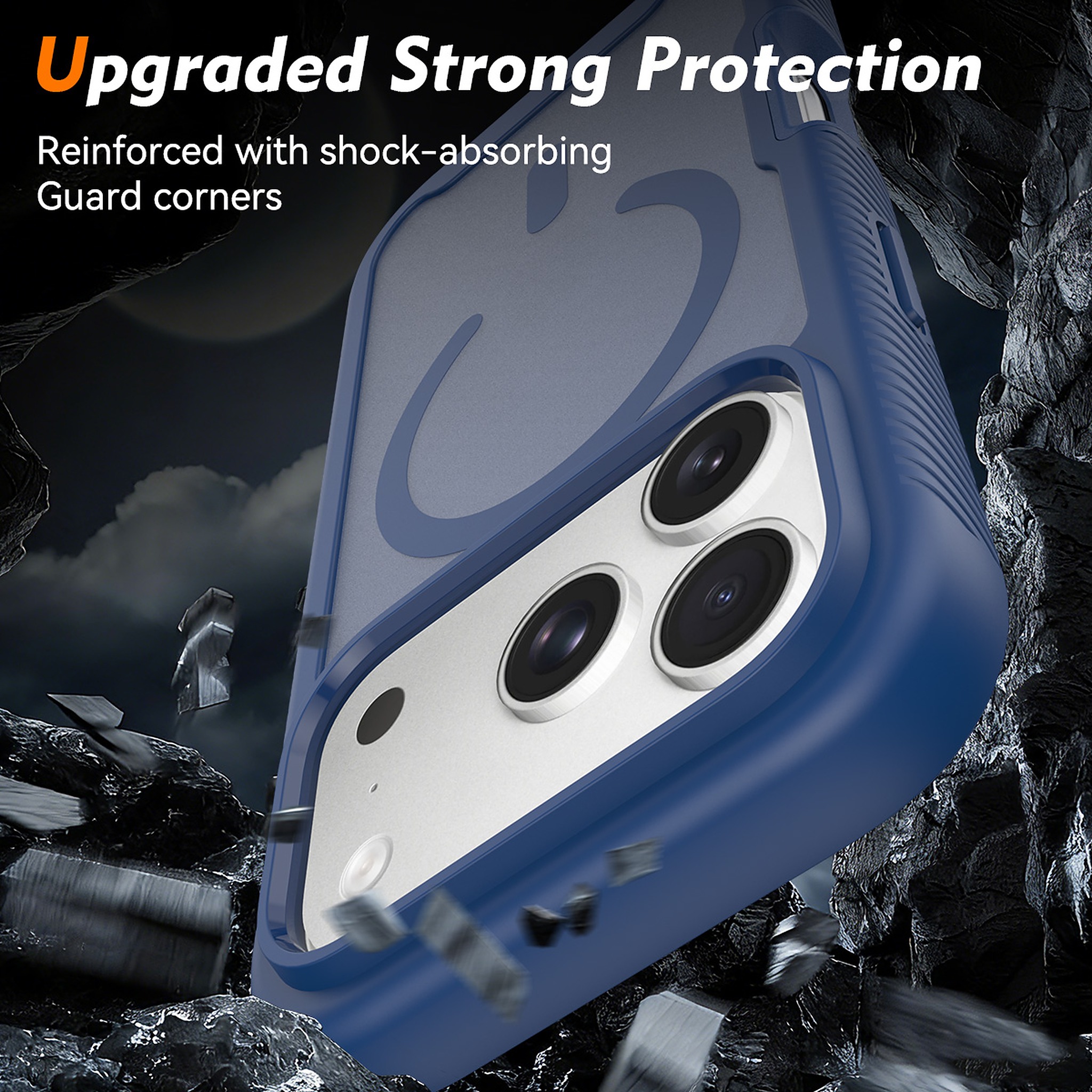SendaFit Matte Starry Rugged MagSafe Case for iPhone 17 Pro & 18 Pro (with Screen Protector) detail 2