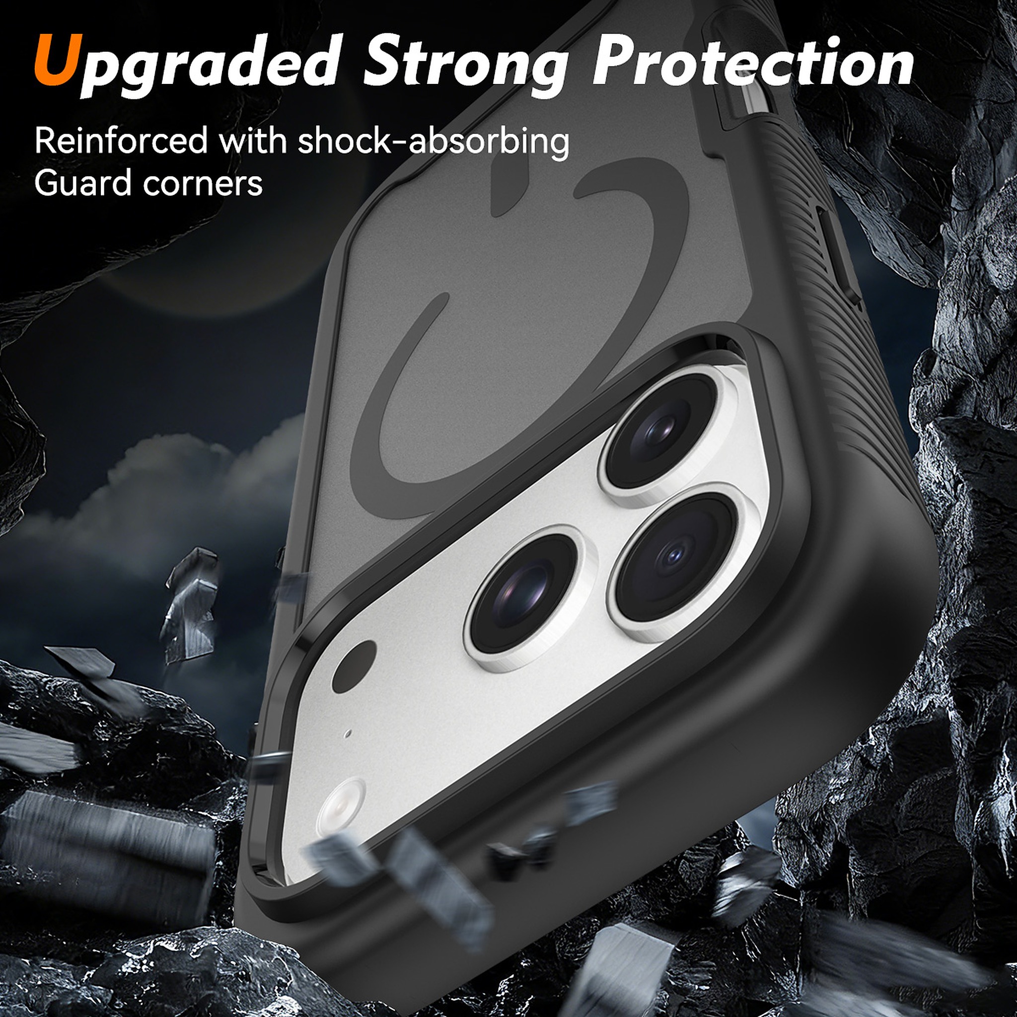 SendaFit Matte Starry Rugged MagSafe Case for iPhone 17 Pro & 18 Pro (with Screen Protector) detail 22