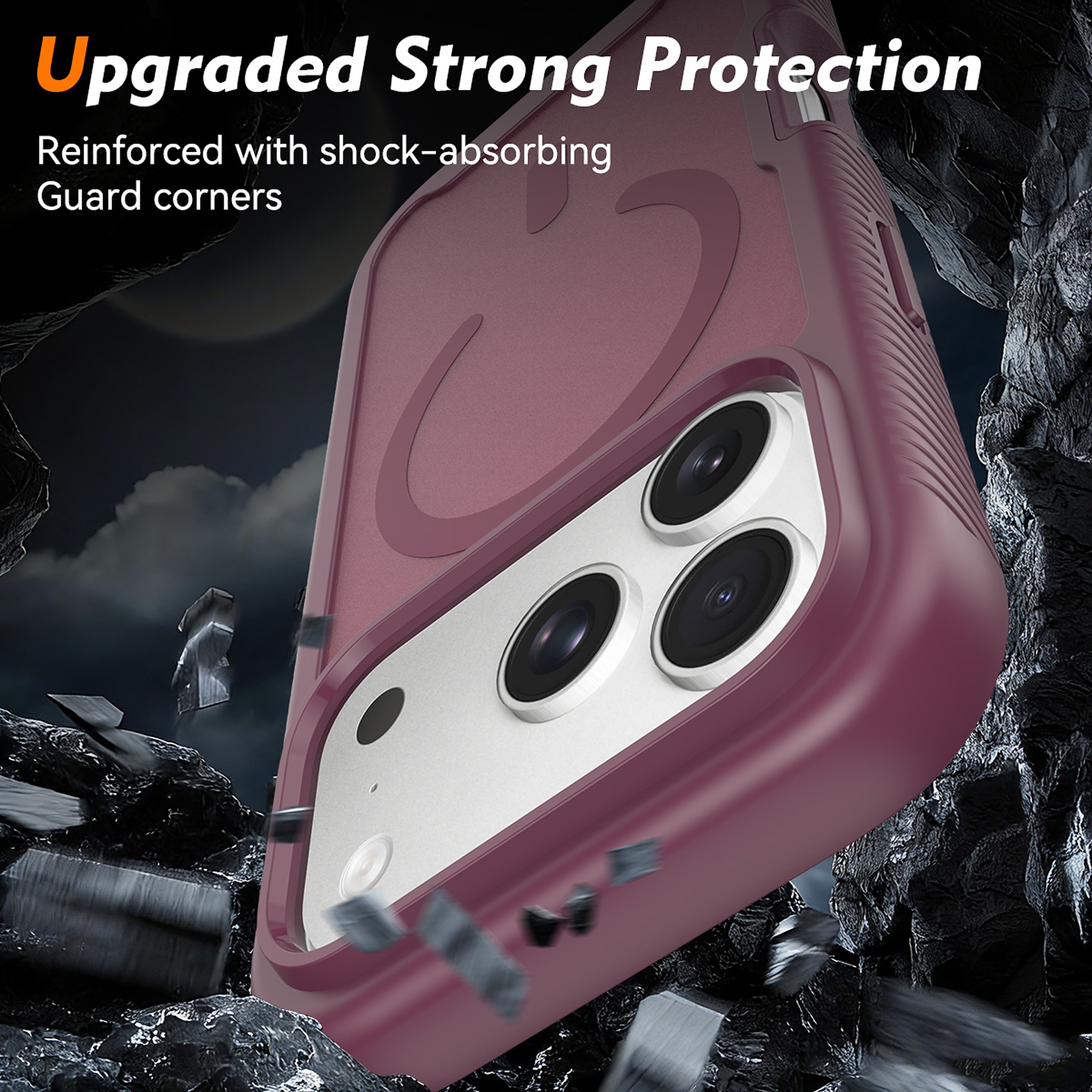 SendaFit Matte Starry Rugged MagSafe Case for iPhone 17 Pro & 18 Pro (with Screen Protector) detail 29