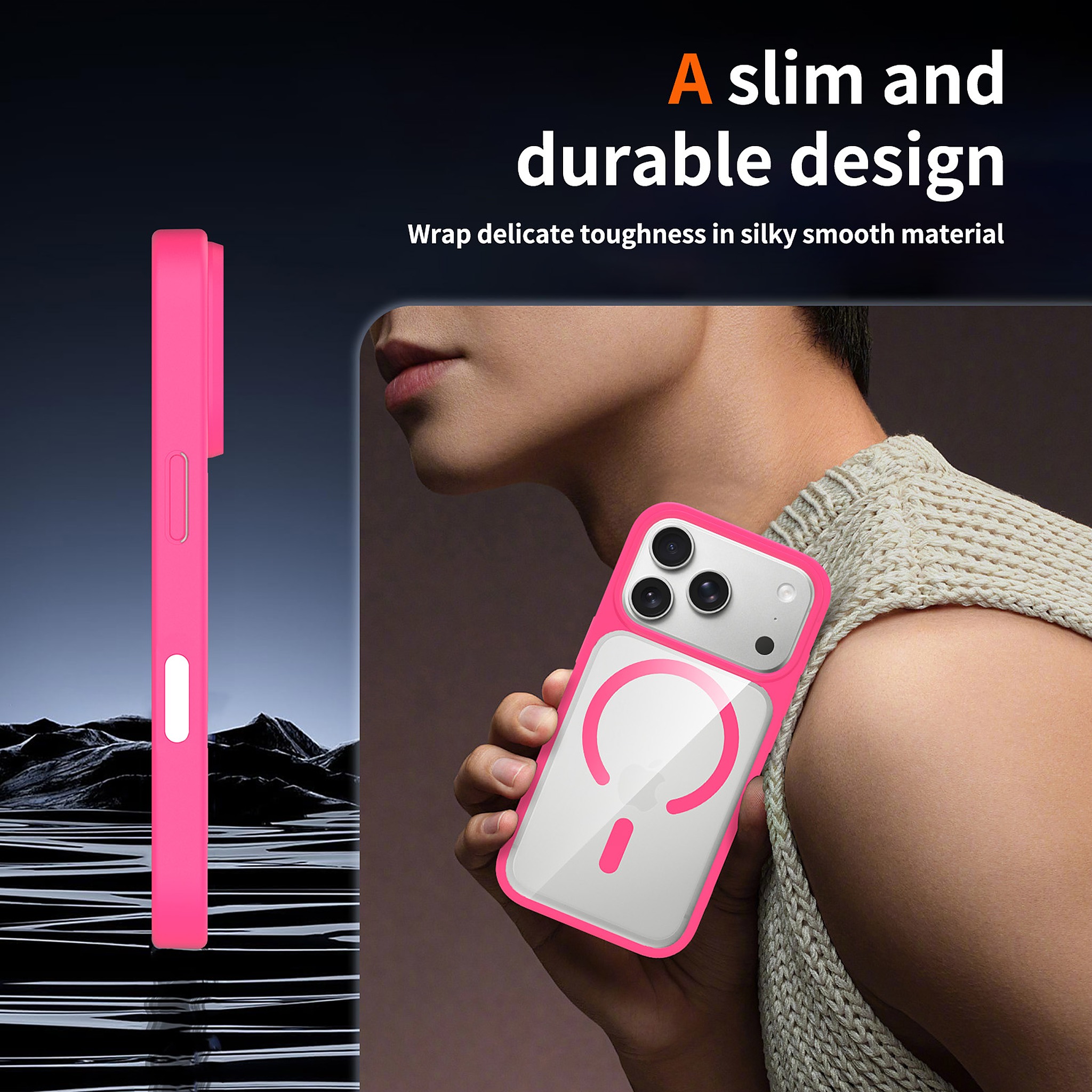 SendaFit Clear Two-in-One Touch Camera-Button MagSafe Case for iPhone 17 Pro & 18 Pro detail 11