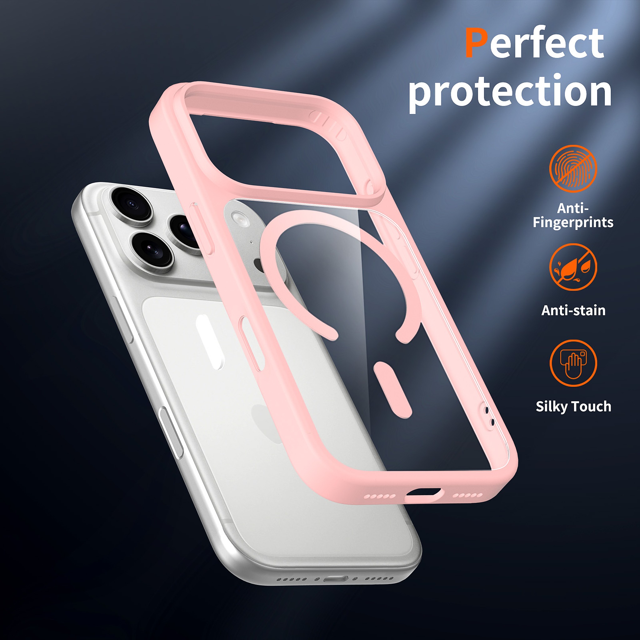 SendaFit Clear Two-in-One Touch Camera-Button MagSafe Case for iPhone 17 Pro & 18 Pro detail 17