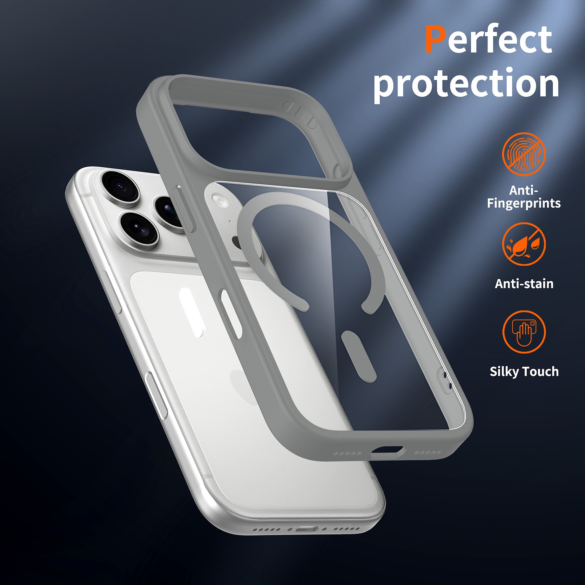 SendaFit Clear Two-in-One Touch Camera-Button MagSafe Case for iPhone 17 Pro & 18 Pro detail 23