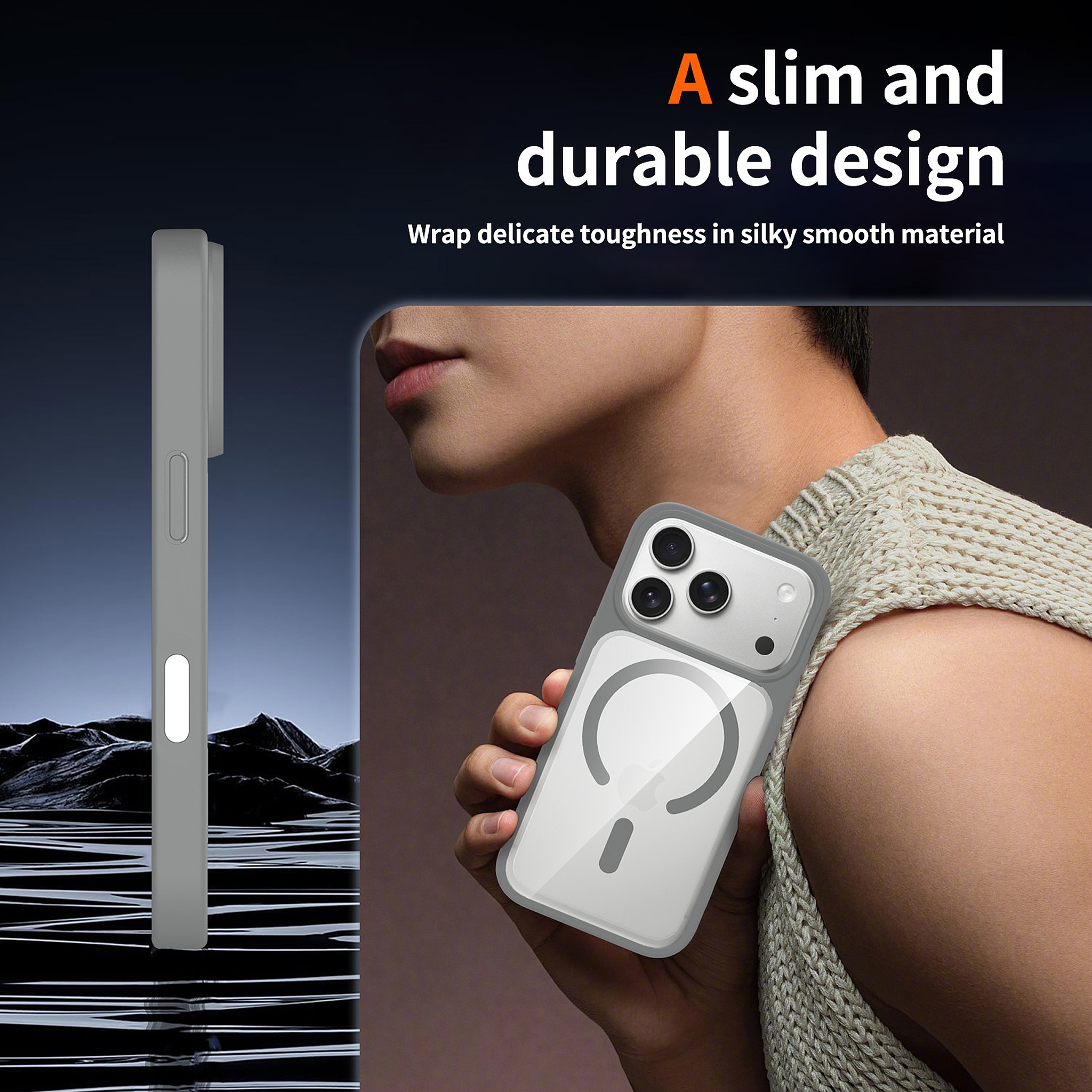 SendaFit Clear Two-in-One Touch Camera-Button MagSafe Case for iPhone 17 Pro & 18 Pro detail 25
