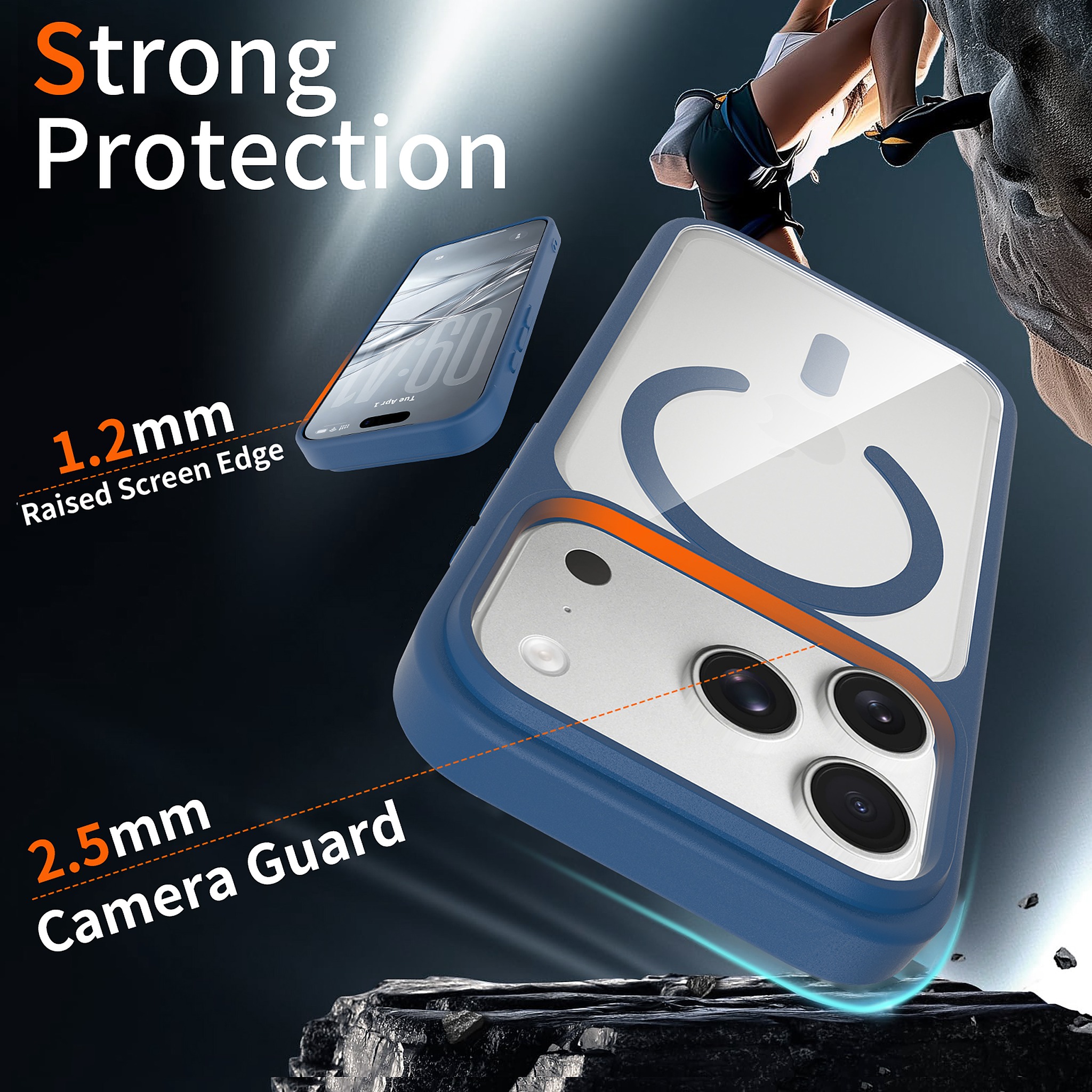 SendaFit Clear Two-in-One Touch Camera-Button MagSafe Case for iPhone 17 Pro & 18 Pro detail 27