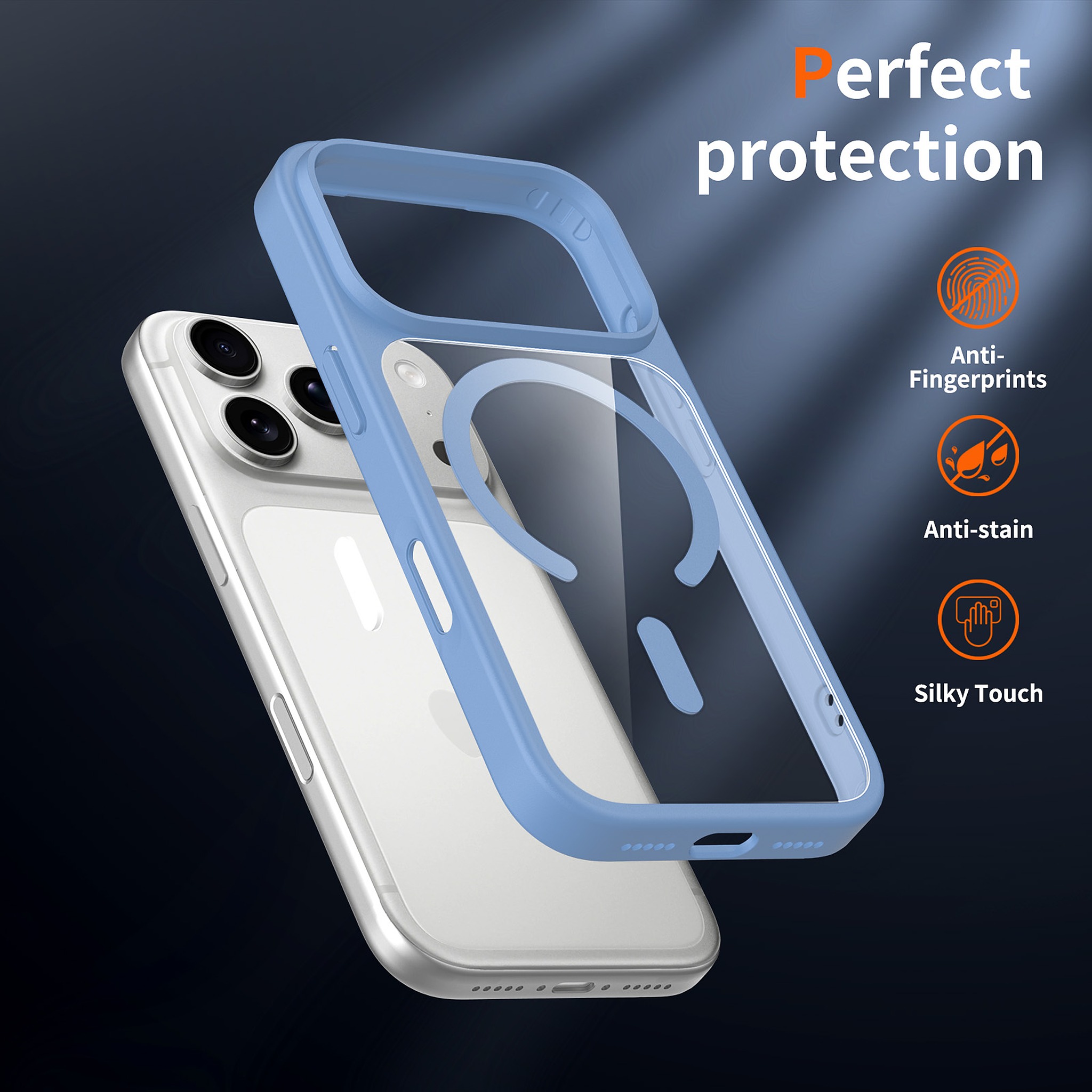 SendaFit Clear Two-in-One Touch Camera-Button MagSafe Case for iPhone 17 Pro & 18 Pro detail 4