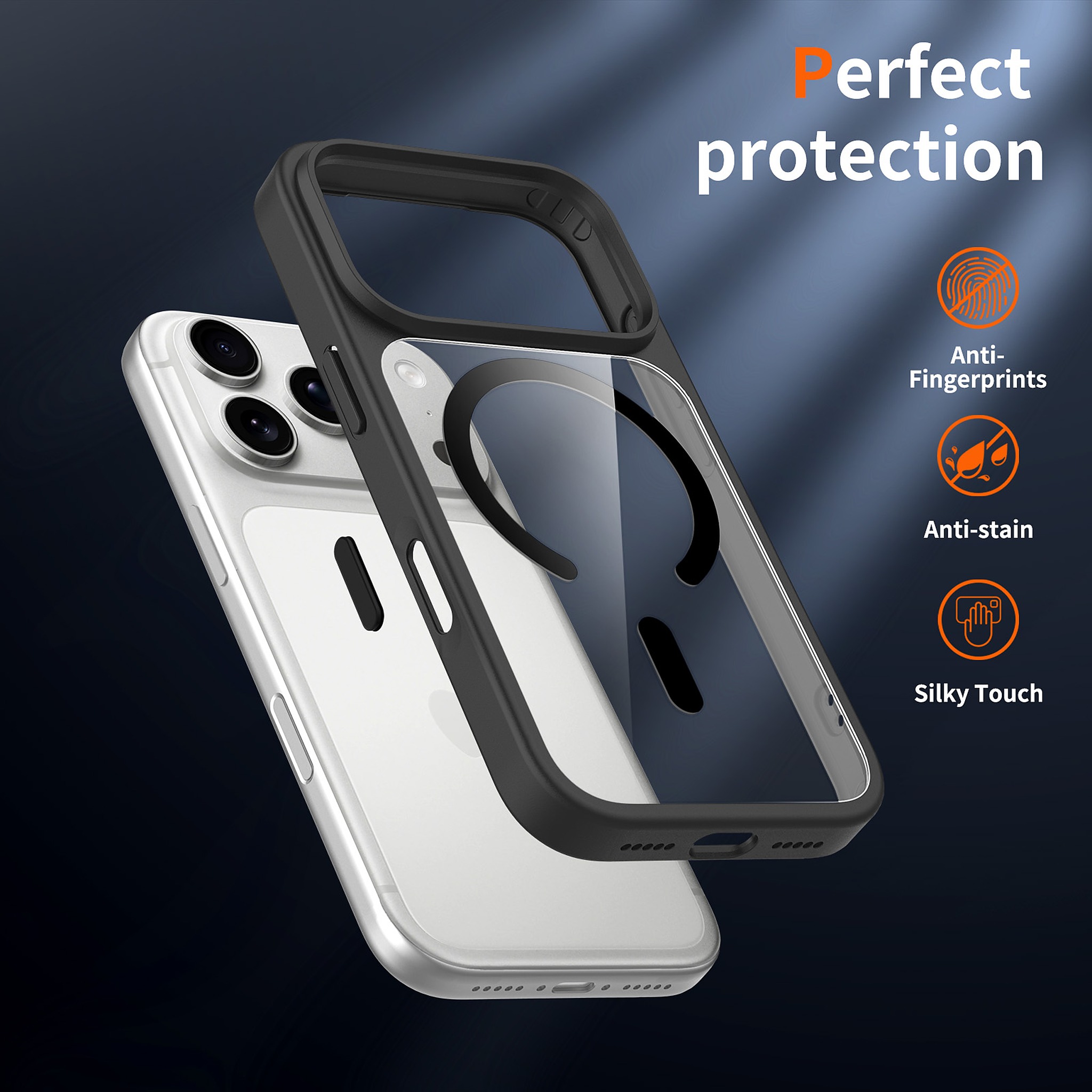 SendaFit Clear Two-in-One Touch Camera-Button MagSafe Case for iPhone 17 Pro & 18 Pro detail 40