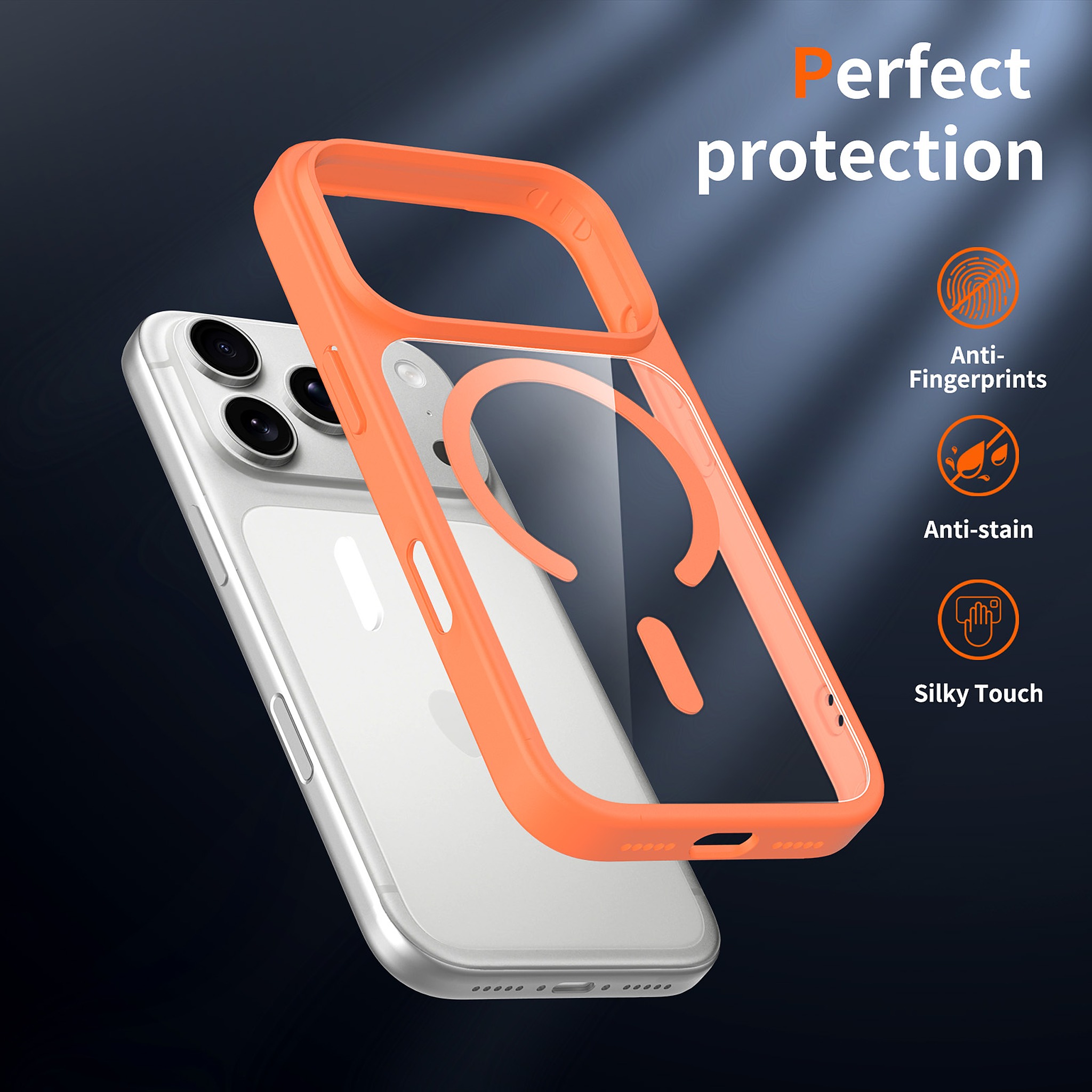SendaFit Clear Two-in-One Touch Camera-Button MagSafe Case for iPhone 17 Pro & 18 Pro detail 44