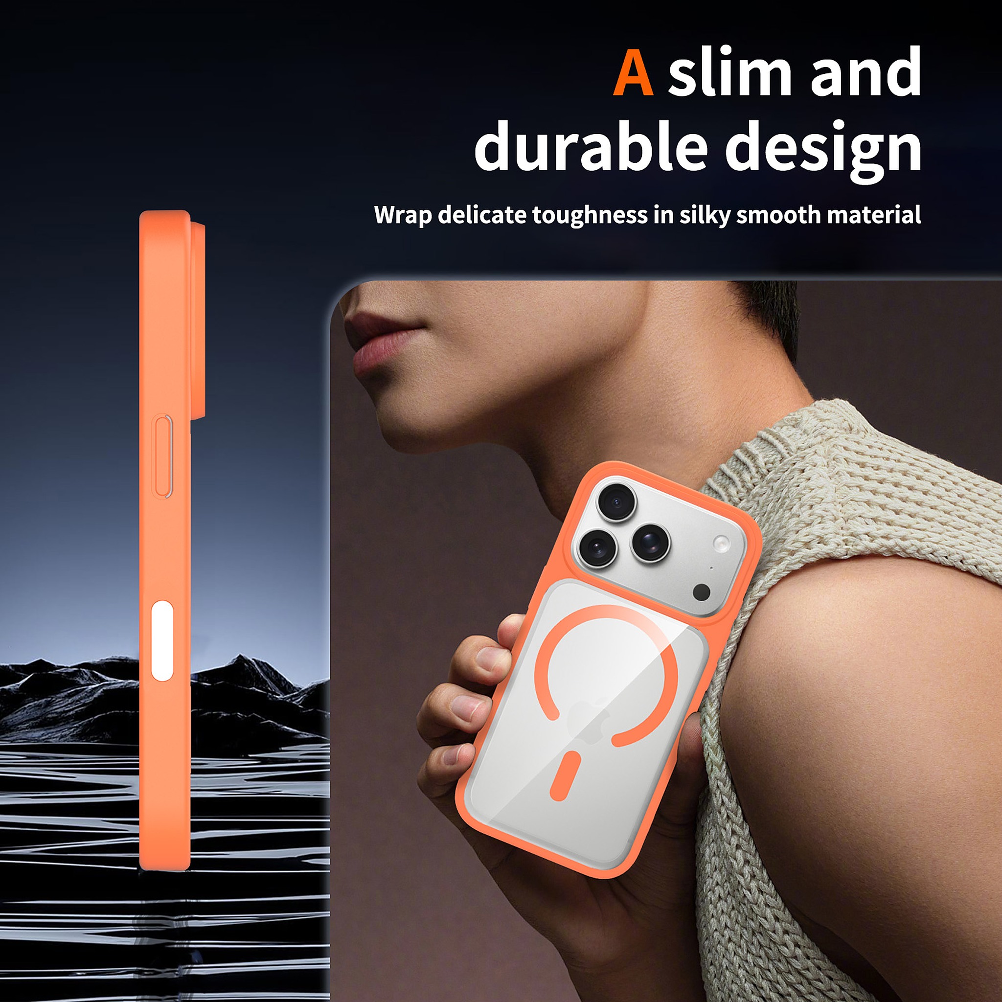 SendaFit Clear Two-in-One Touch Camera-Button MagSafe Case for iPhone 17 Pro & 18 Pro detail 45