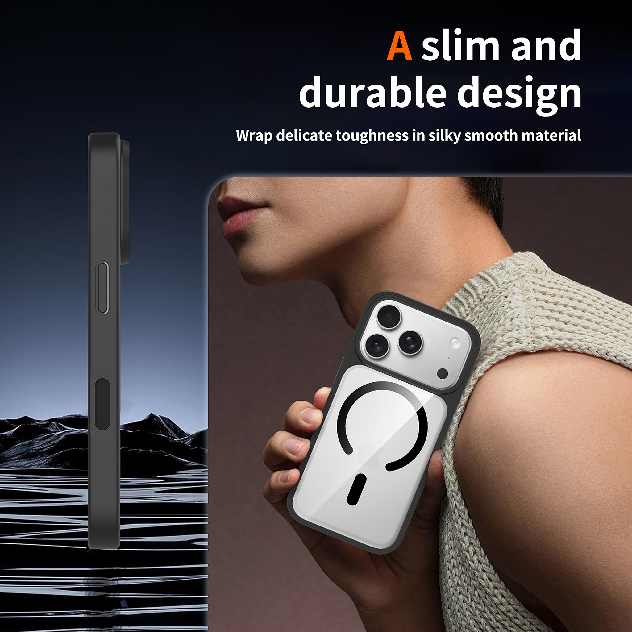 SendaFit Clear Two-in-One Touch Camera-Button MagSafe Case for iPhone 17 Pro & 18 Pro detail 47