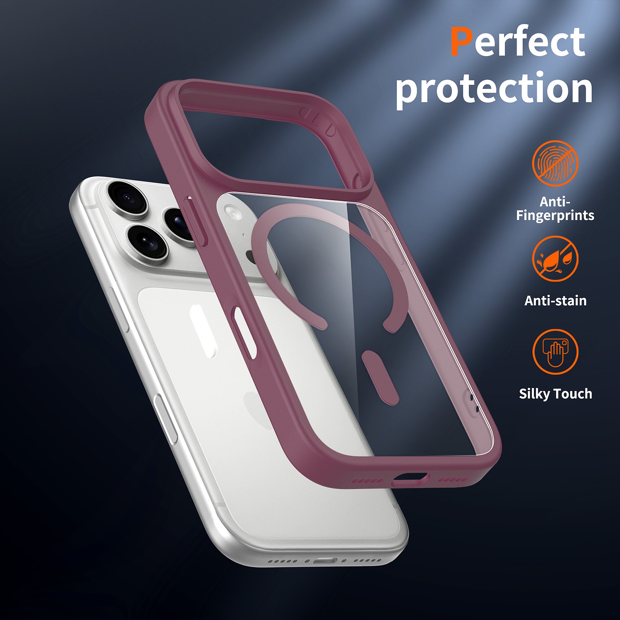 SendaFit Clear Two-in-One Touch Camera-Button MagSafe Case for iPhone 17 Pro & 18 Pro detail 51