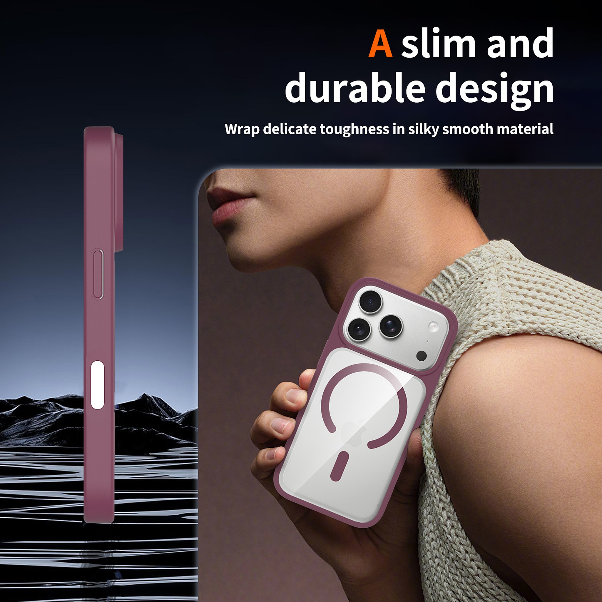 SendaFit Clear Two-in-One Touch Camera-Button MagSafe Case for iPhone 17 Pro & 18 Pro detail 52