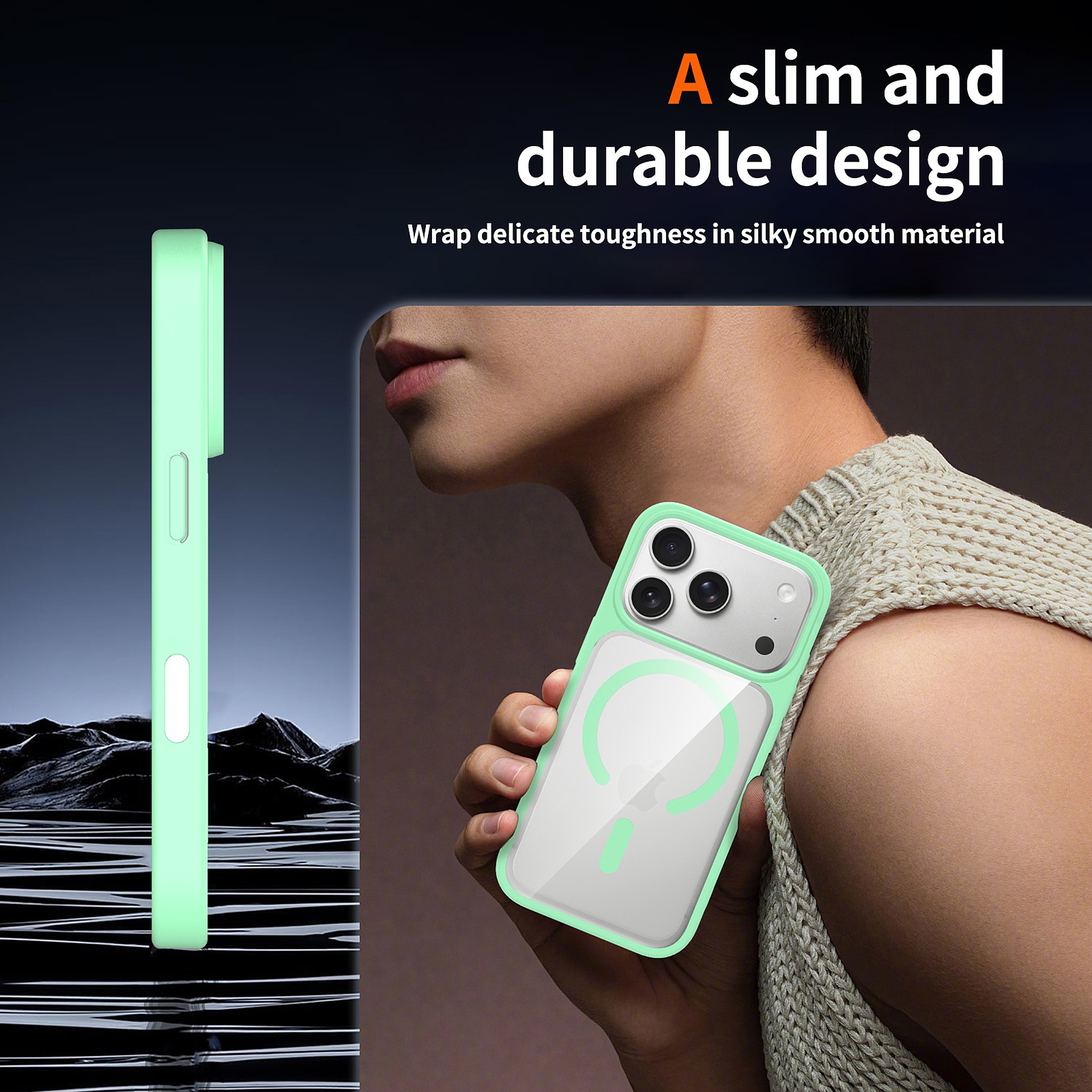 SendaFit Clear Two-in-One Touch Camera-Button MagSafe Case for iPhone 17 Pro & 18 Pro detail 59