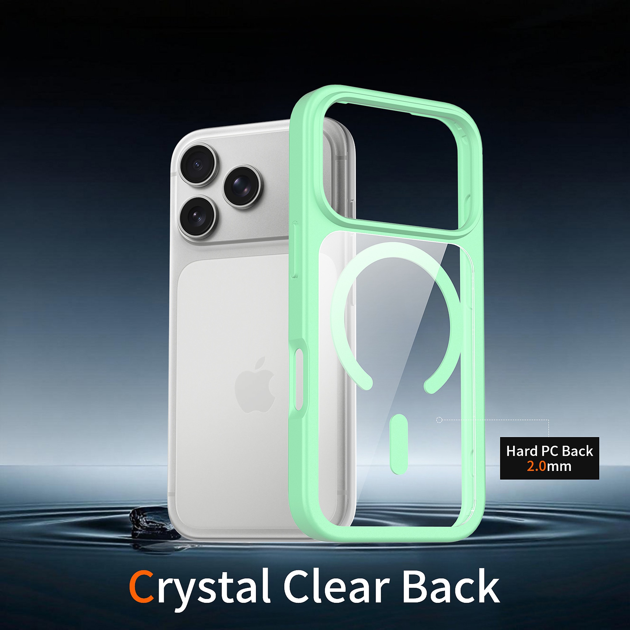 SendaFit Clear Two-in-One MagSafe Case for iPhone 17 Pro & 18 Pro detail 2