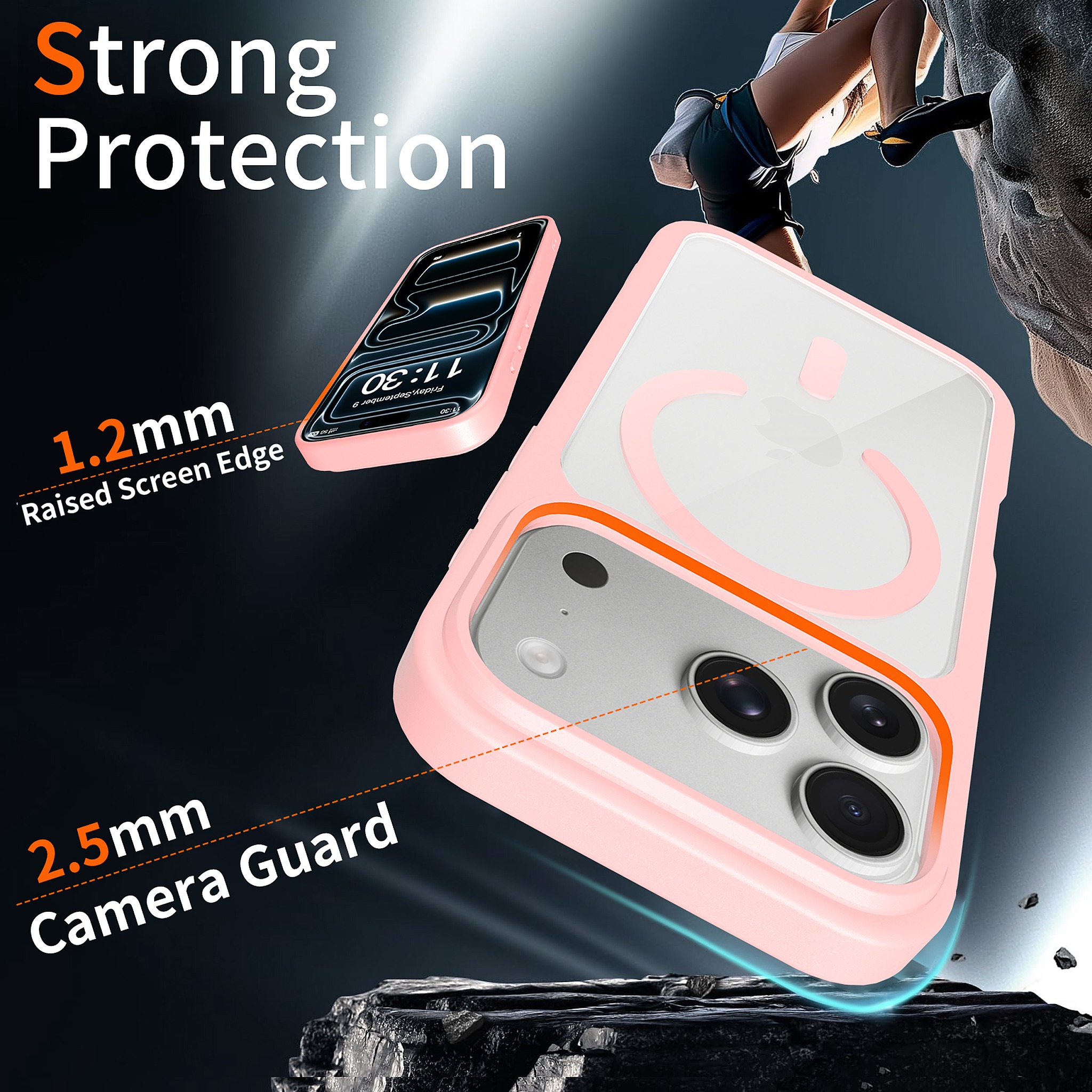 SendaFit Clear Two-in-One MagSafe Case for iPhone 17 Pro & 18 Pro detail 22