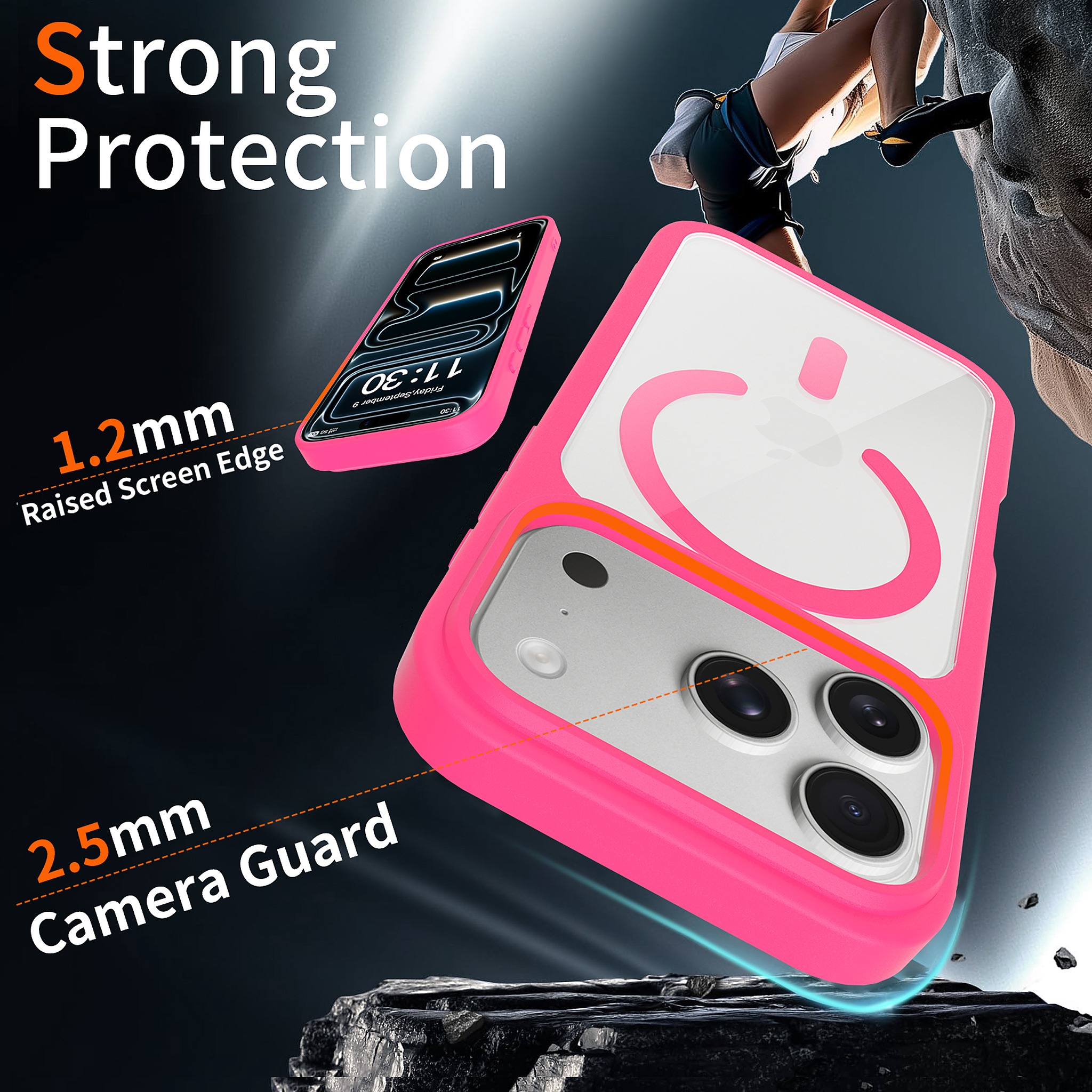 SendaFit Clear Two-in-One MagSafe Case for iPhone 17 Pro & 18 Pro detail 26