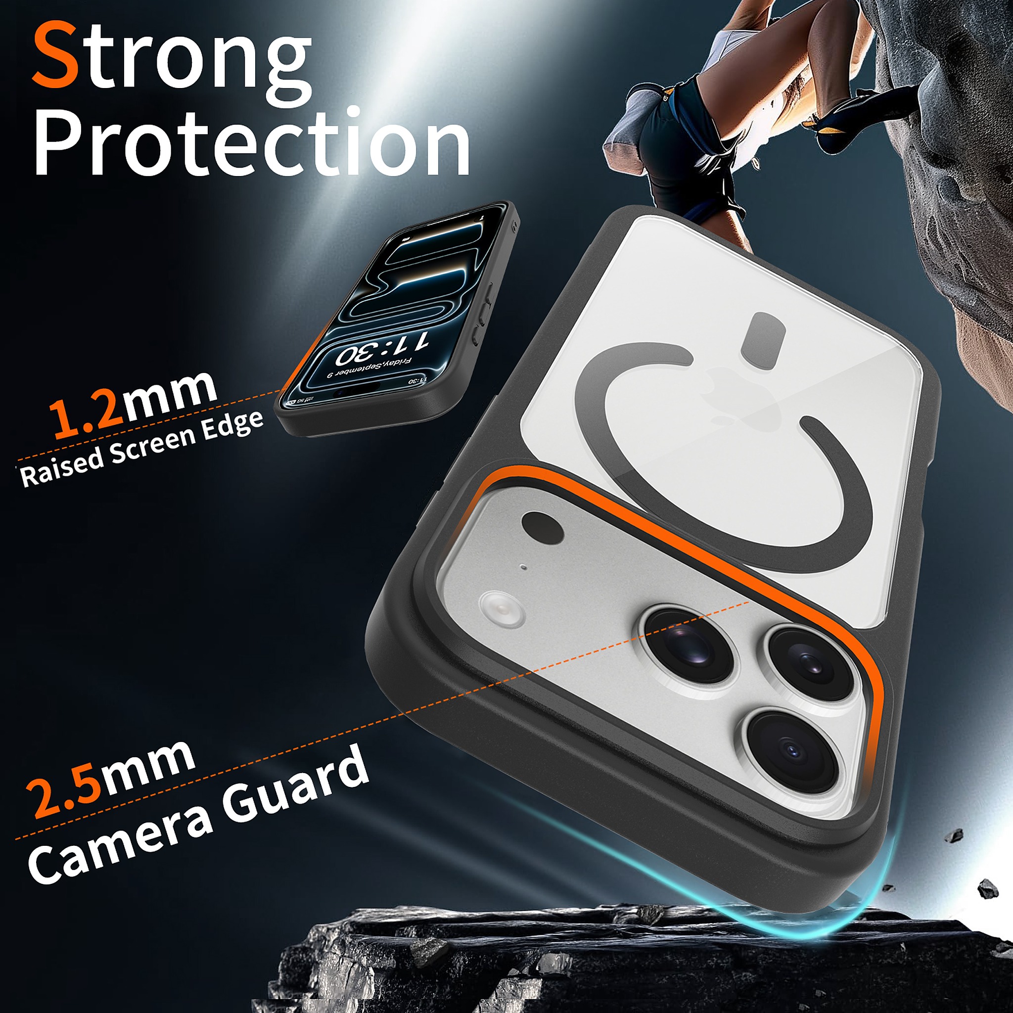 SendaFit Clear Two-in-One MagSafe Case for iPhone 17 Pro & 18 Pro detail 29
