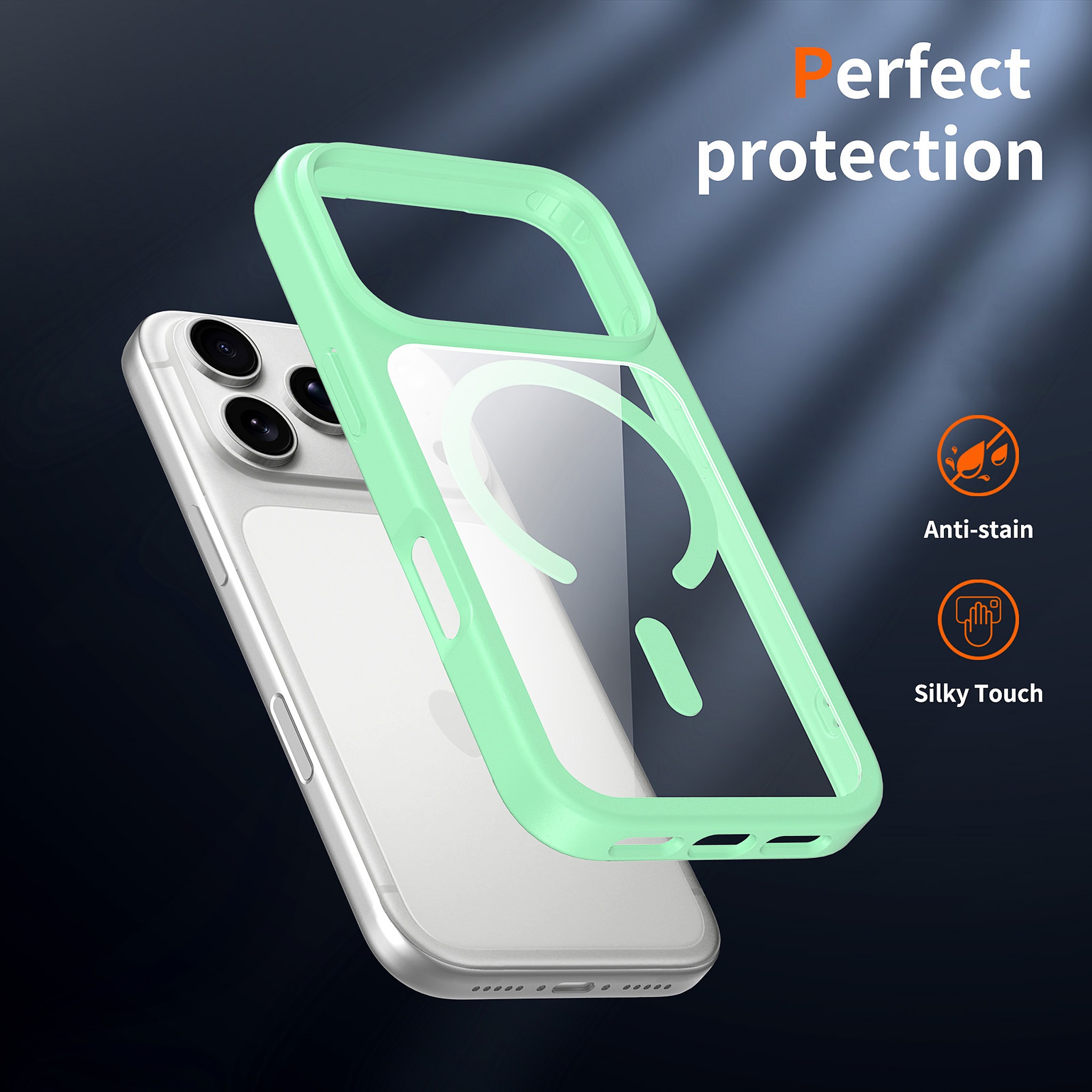 SendaFit Clear Two-in-One MagSafe Case for iPhone 17 Pro & 18 Pro detail 7