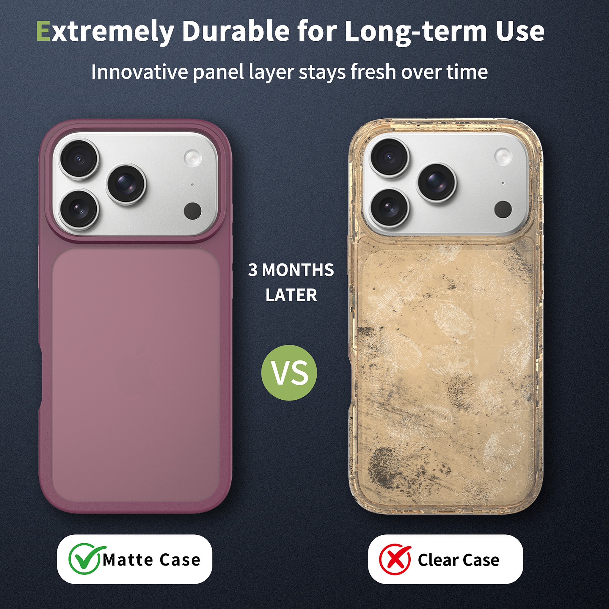 SendaFit Matte Skin-Feel Two-in-One Case for iPhone 17 Pro & 18 Pro detail 4