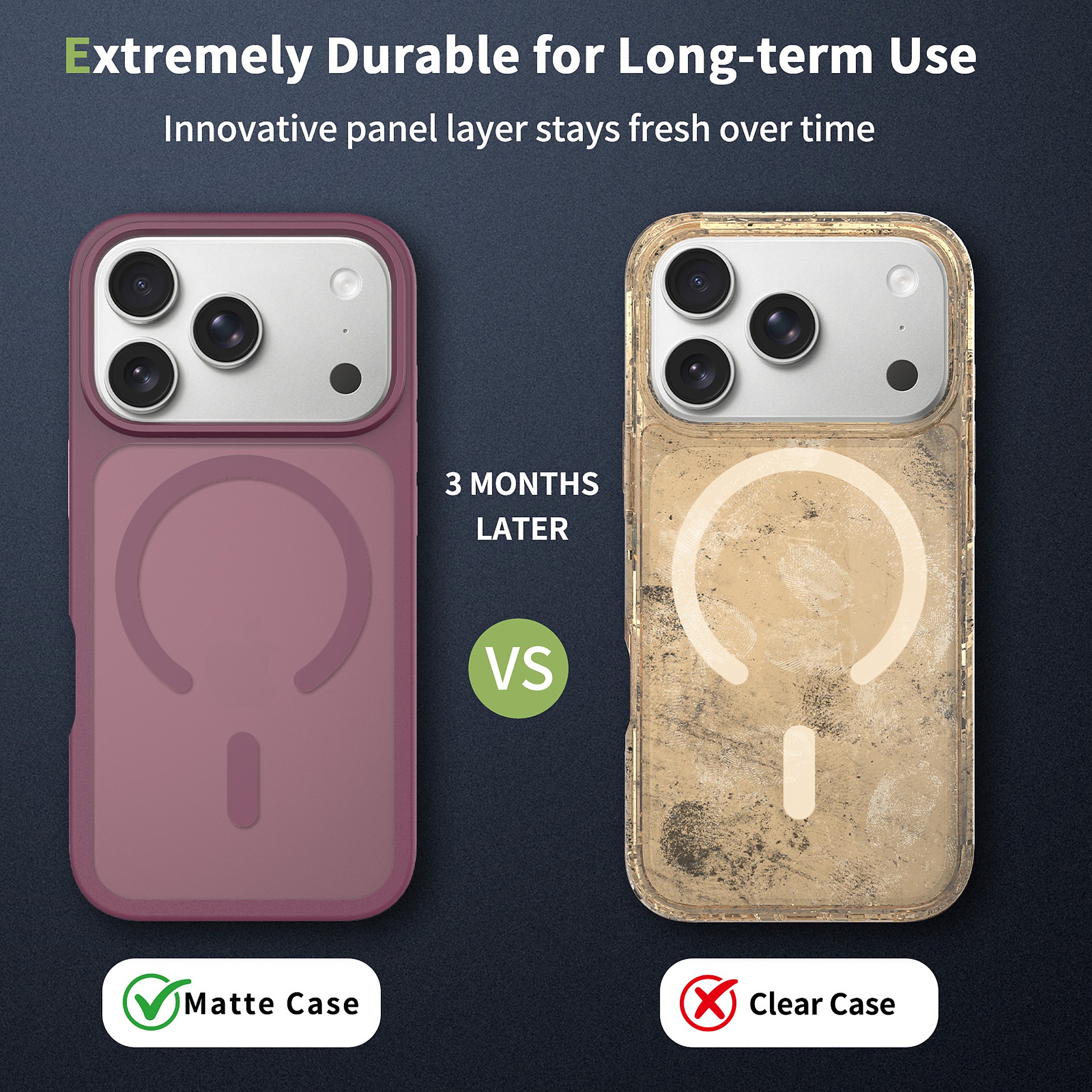 SendaFit Matte Skin-Feel Two-in-One MagSafe Case for iPhone 17 Pro & 18 Pro detail 5