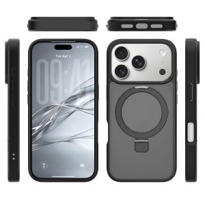 SendaFit Matte Skin-Feel Racket-Stand Case for iPhone 18 Pro (Fits iPhone 17 Pro)