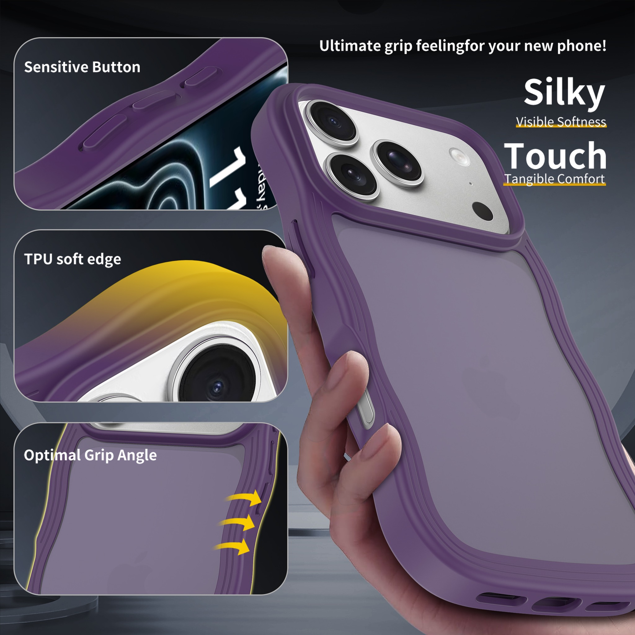 SendaFit Wavy Matte Two-in-One Case for iPhone 17 Pro & 18 Pro (041 Batch) detail 1