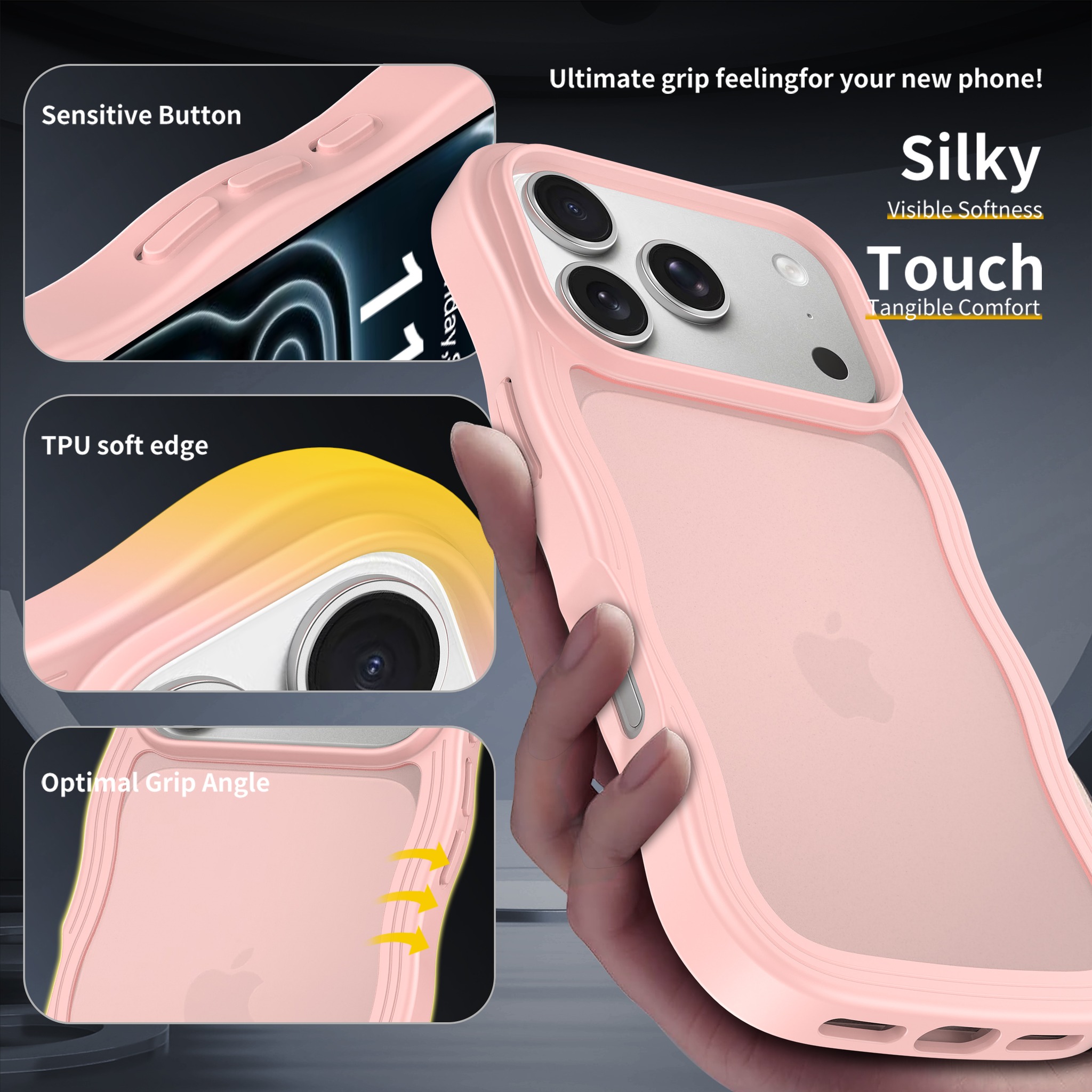 SendaFit Wavy Matte Two-in-One Case for iPhone 17 Pro & 18 Pro (041 Batch) detail 3