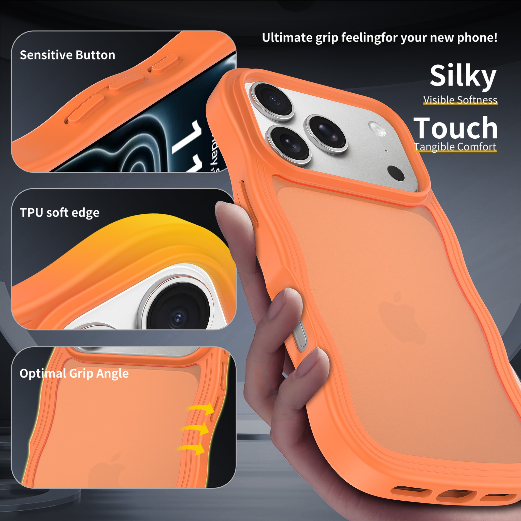 SendaFit Wavy Matte Two-in-One Case for iPhone 17 Pro & 18 Pro (041 Batch) detail 4