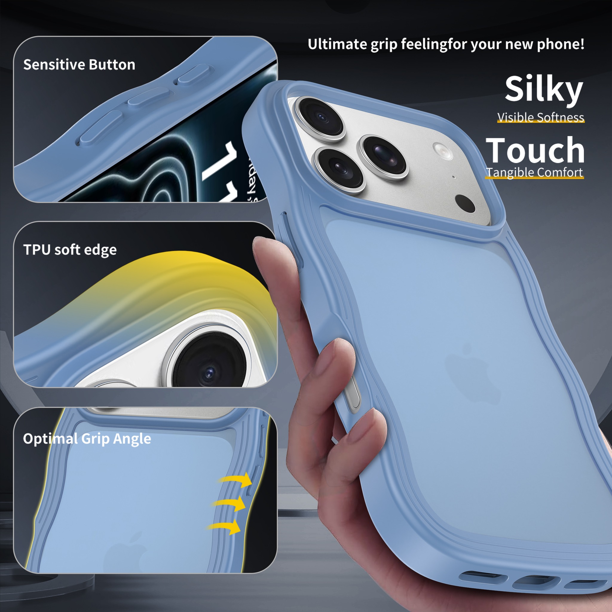 SendaFit Wavy Matte Two-in-One Case for iPhone 17 Pro & 18 Pro (041 Batch) detail 6