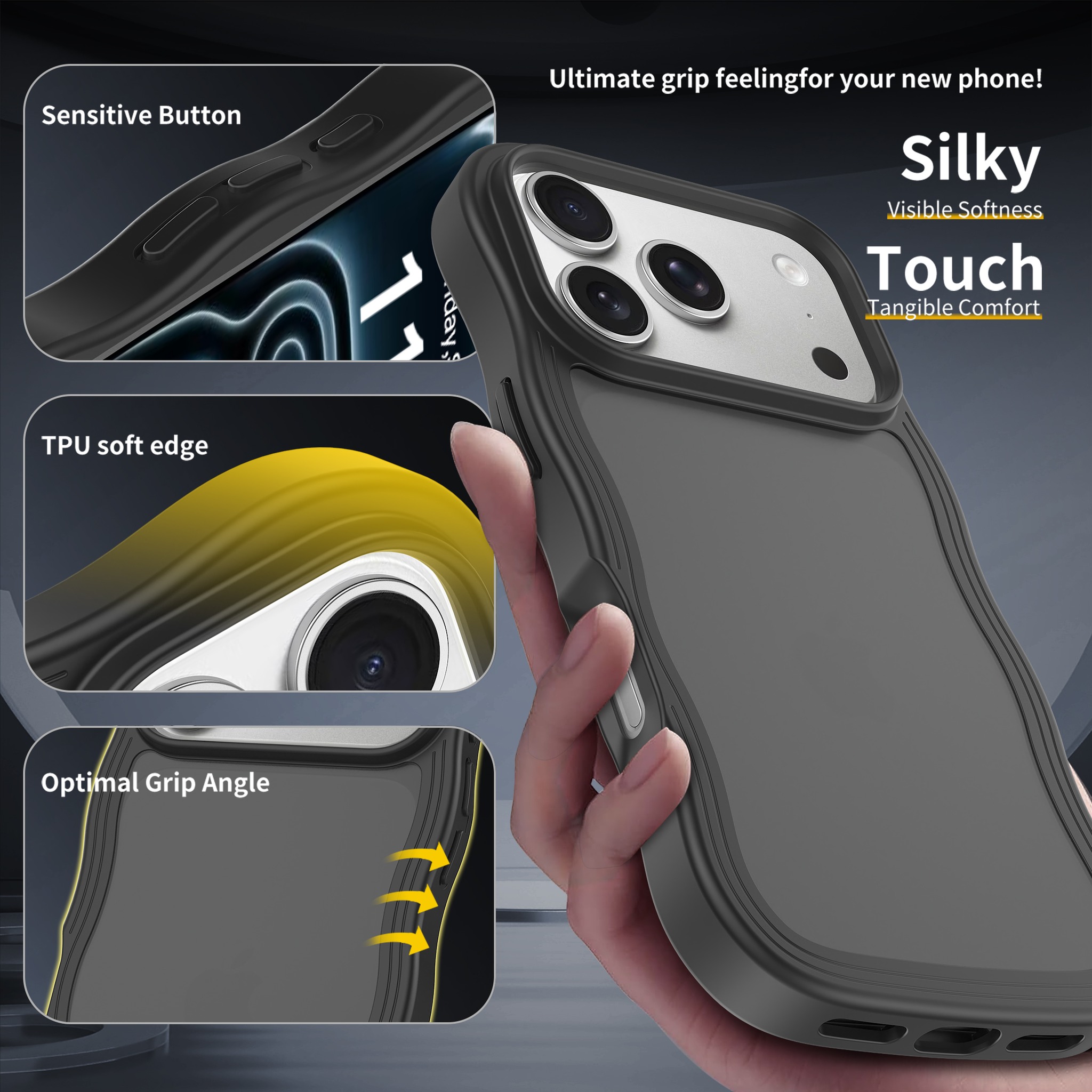 SendaFit Wavy Matte Two-in-One Case for iPhone 17 Pro & 18 Pro (041 Batch) detail 7