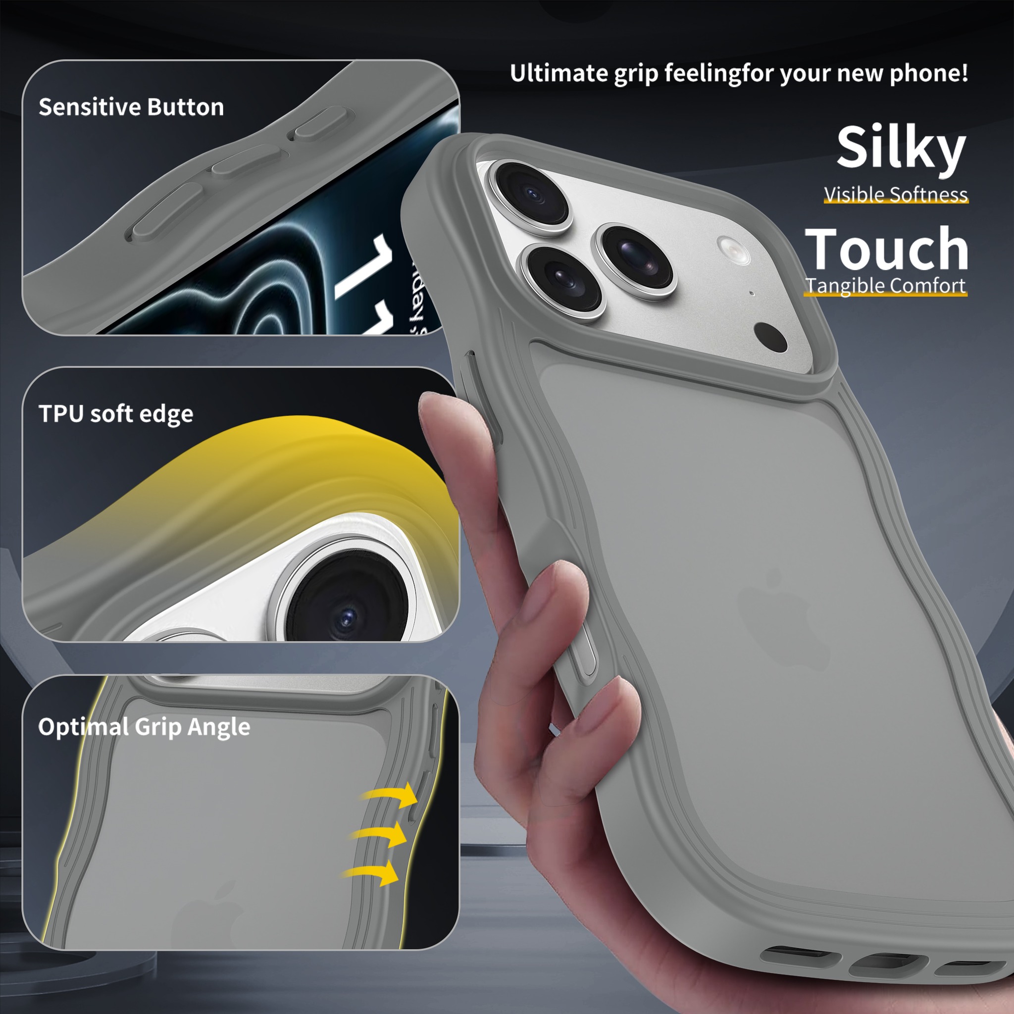 SendaFit Wavy Matte Two-in-One Case for iPhone 17 Pro & 18 Pro (041 Batch) detail 8