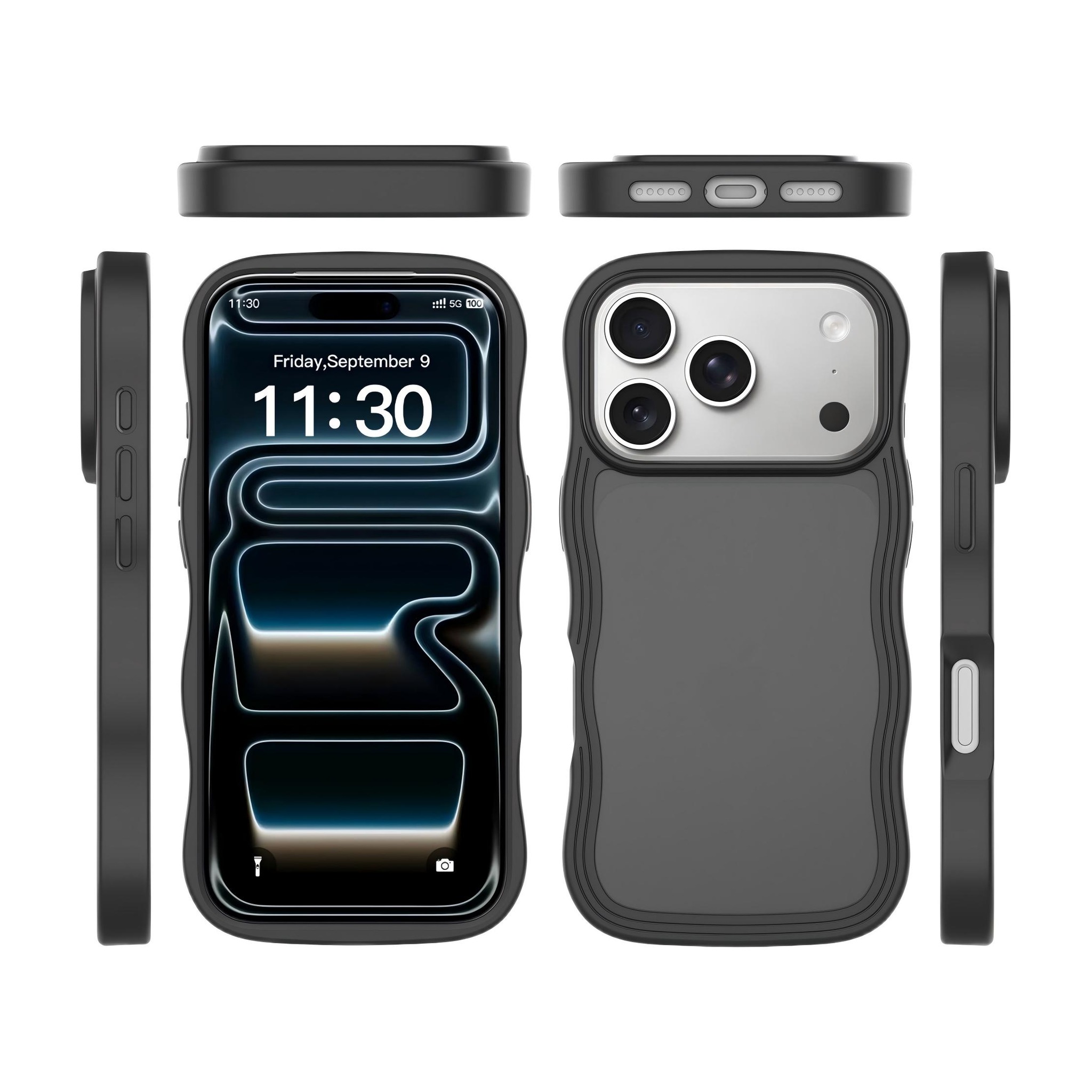 SendaFit Wavy Matte Two-in-One Case for iPhone 18 Pro (Fits iPhone 17 Pro) (041 Batch)