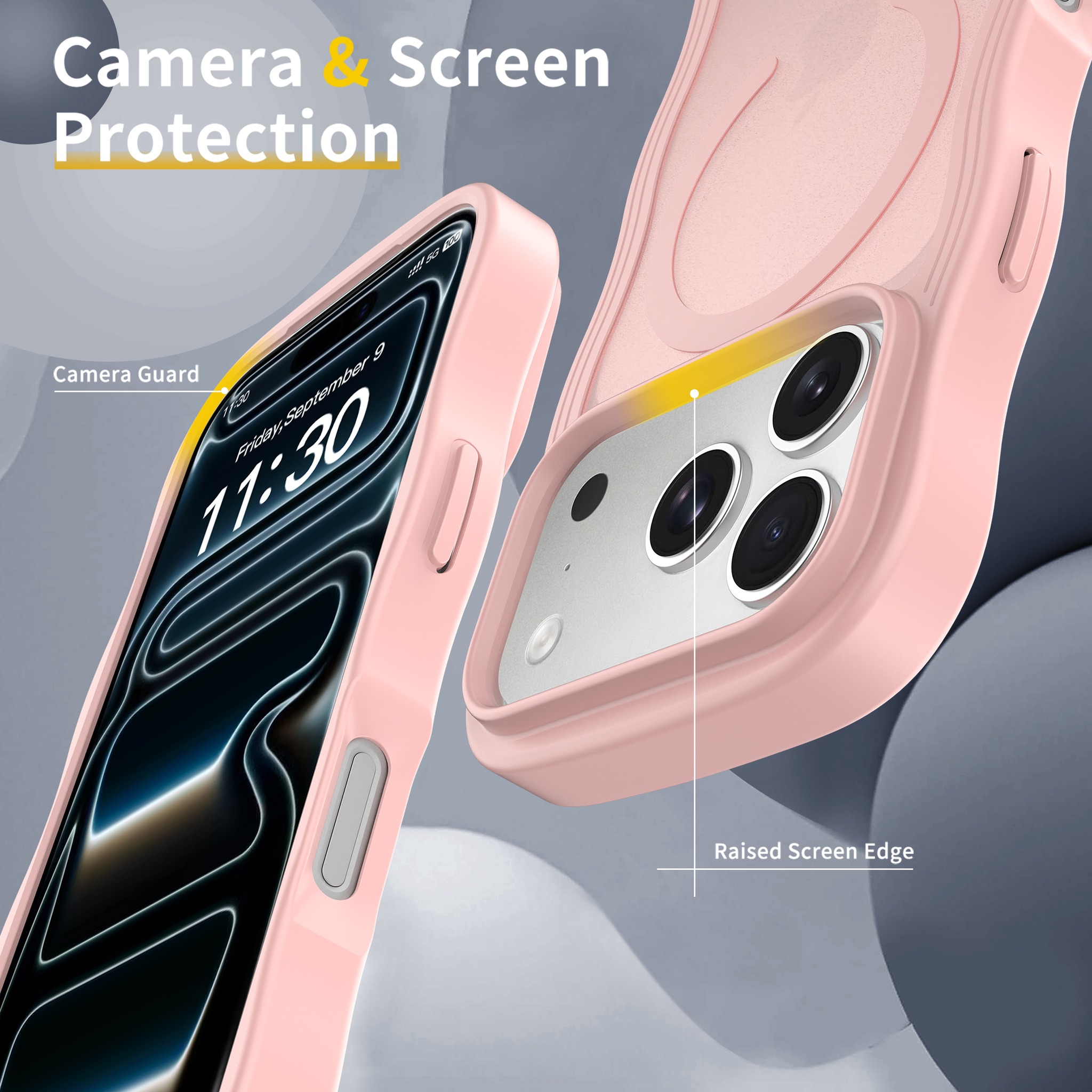 SendaFit Wavy Matte Two-in-One MagSafe Case for iPhone 17 Pro & 18 Pro (042 Batch) detail 11