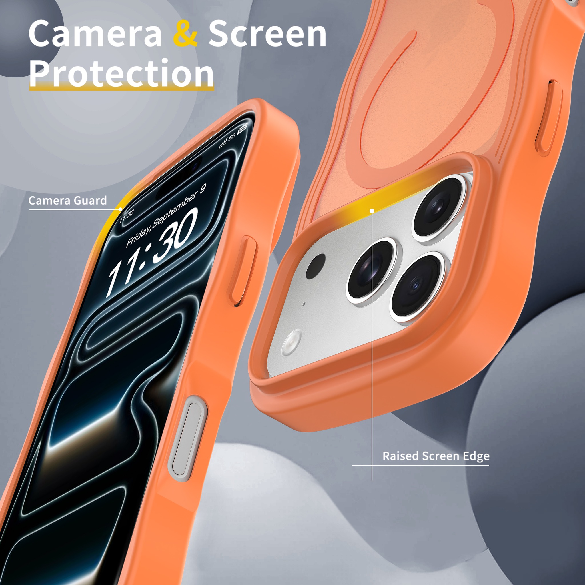SendaFit Wavy Matte Two-in-One MagSafe Case for iPhone 17 Pro & 18 Pro (042 Batch) detail 12