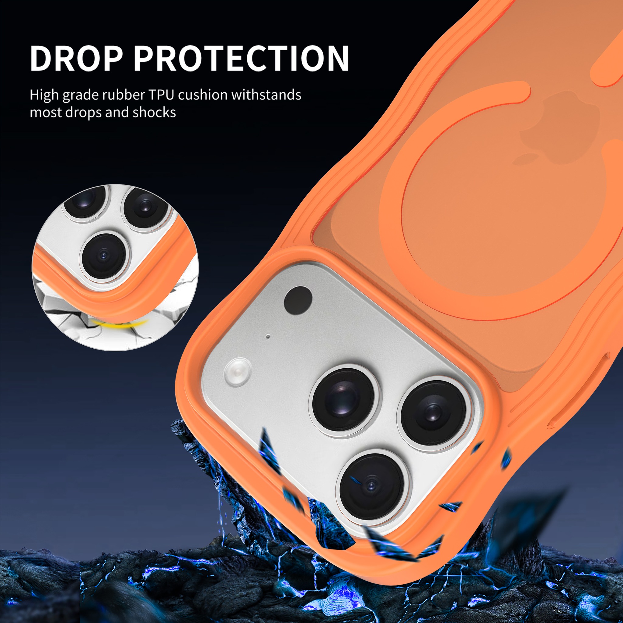 SendaFit Wavy Matte Two-in-One MagSafe Case for iPhone 17 Pro & 18 Pro (042 Batch) detail 20