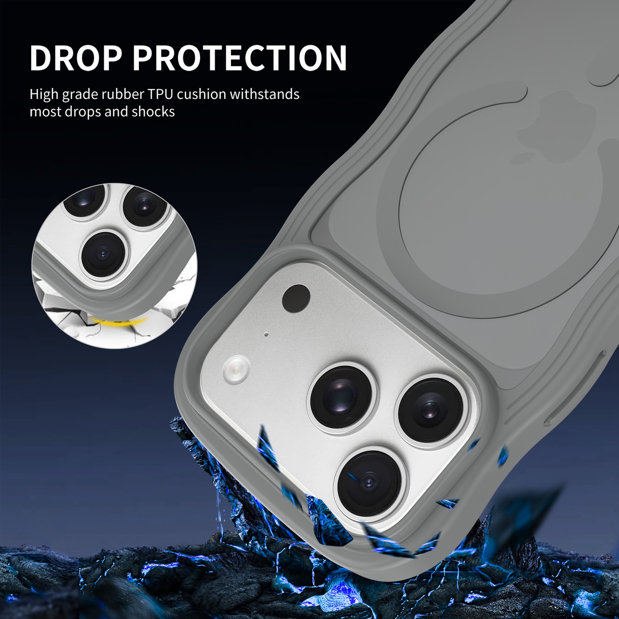 SendaFit Wavy Matte Two-in-One MagSafe Case for iPhone 17 Pro & 18 Pro (042 Batch) detail 23