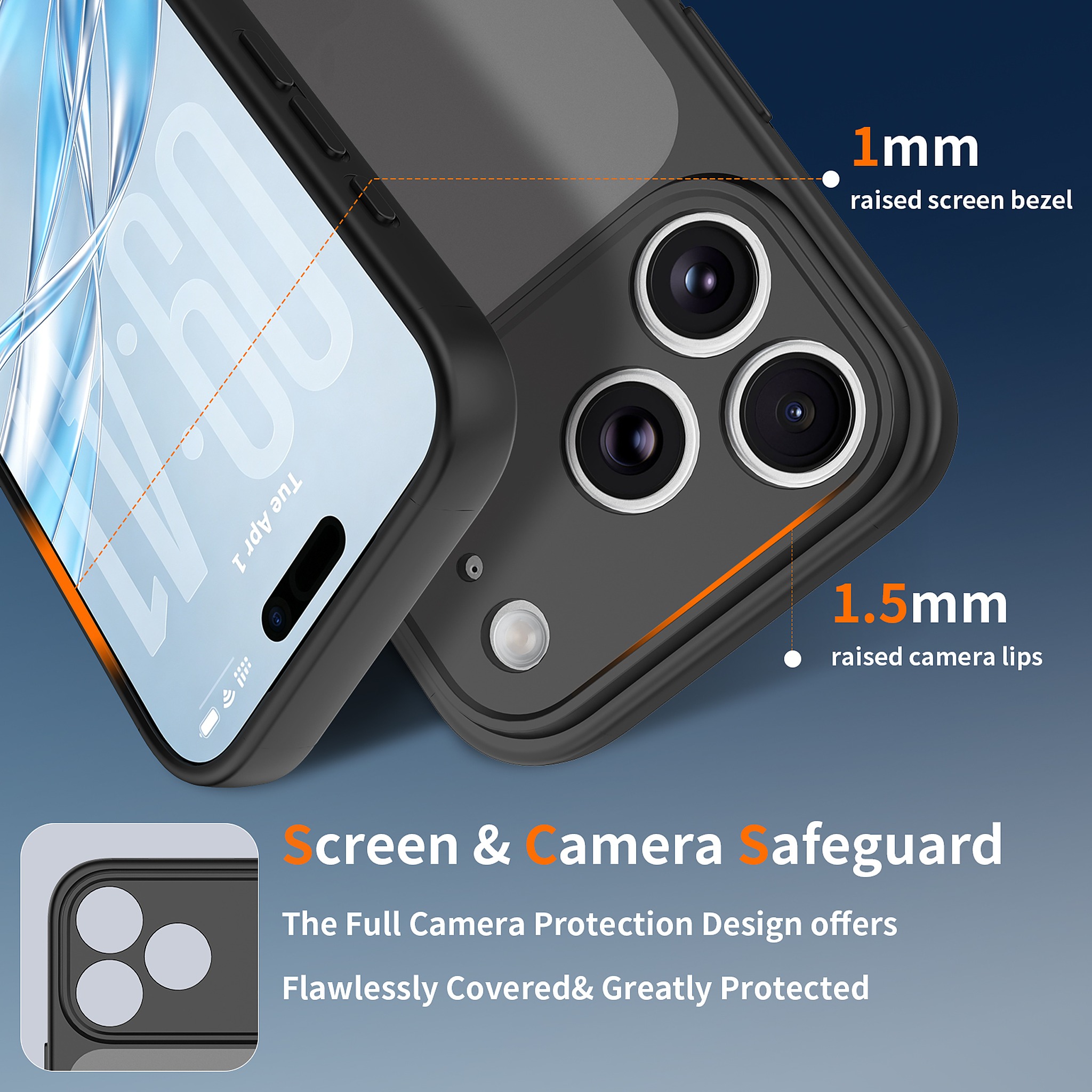 SendaFit Precise-Cutout Matte Skin-Feel Case for iPhone 18 Pro detail 1