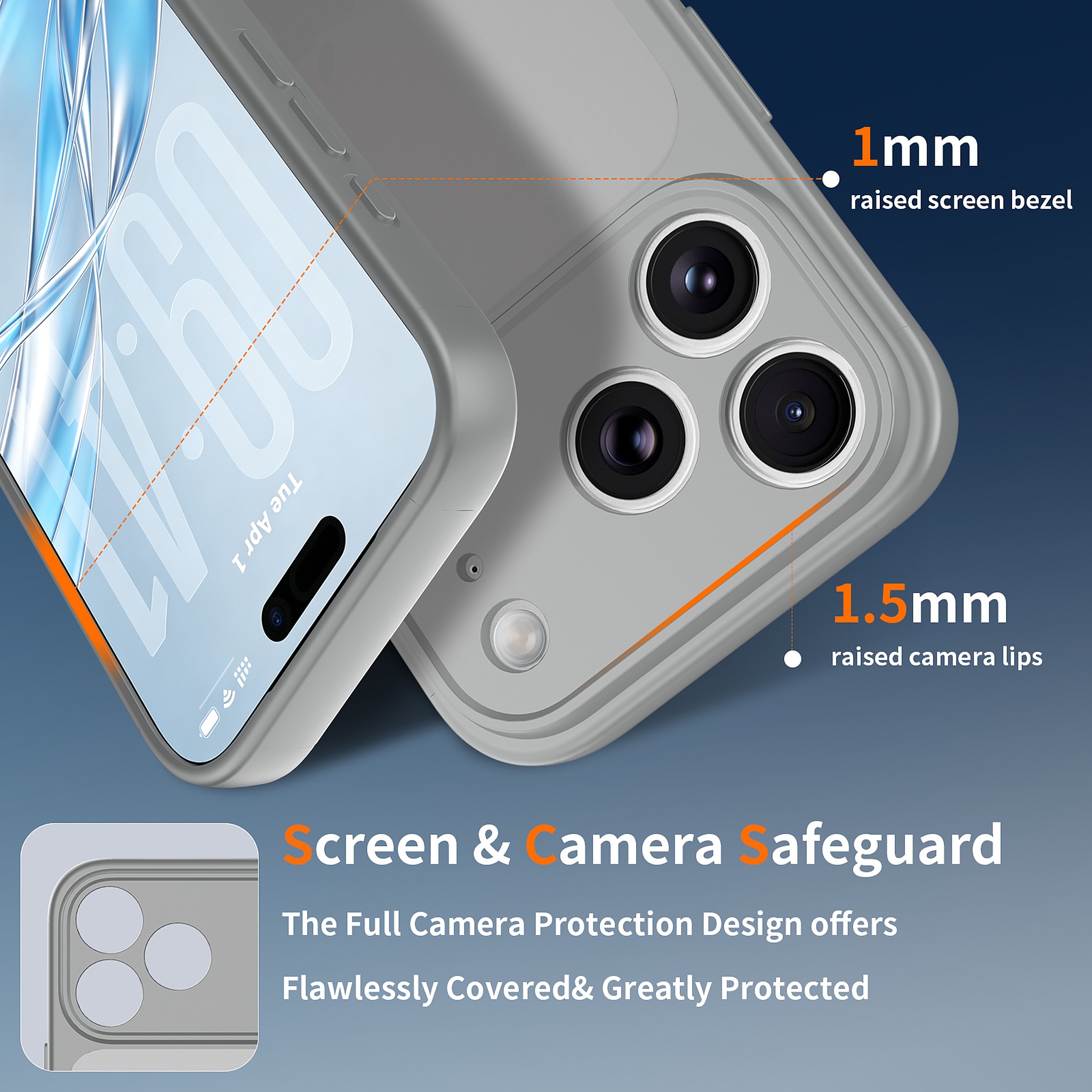 SendaFit Precise-Cutout Matte Skin-Feel Case for iPhone 18 Pro detail 2