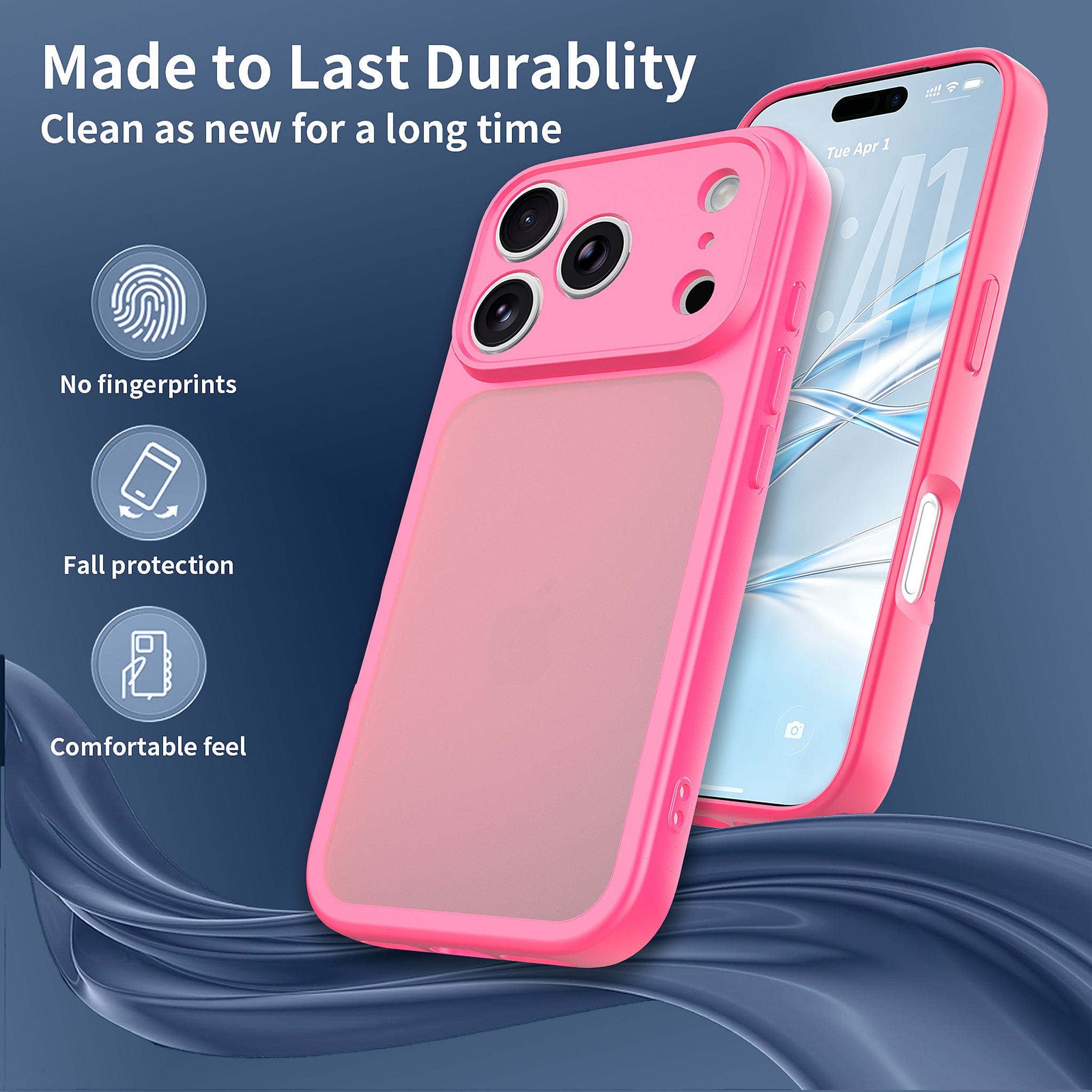 SendaFit Precise-Cutout Matte Skin-Feel Case for iPhone 18 Pro detail 26