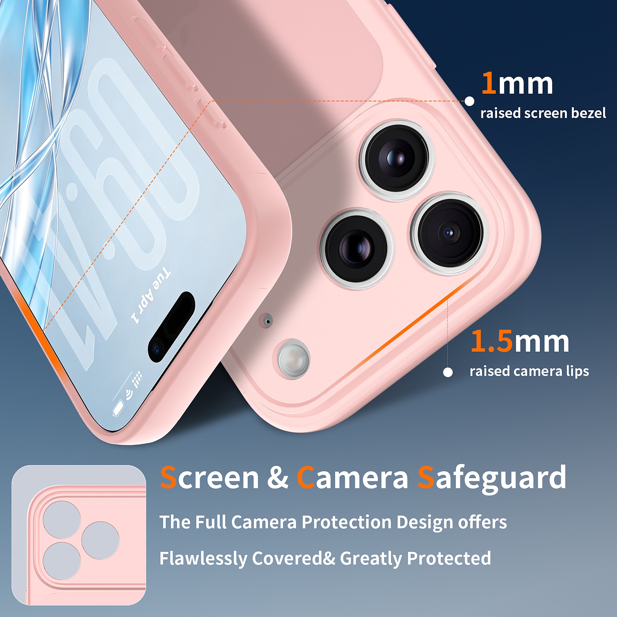 SendaFit Precise-Cutout Matte Skin-Feel Case for iPhone 18 Pro detail 3
