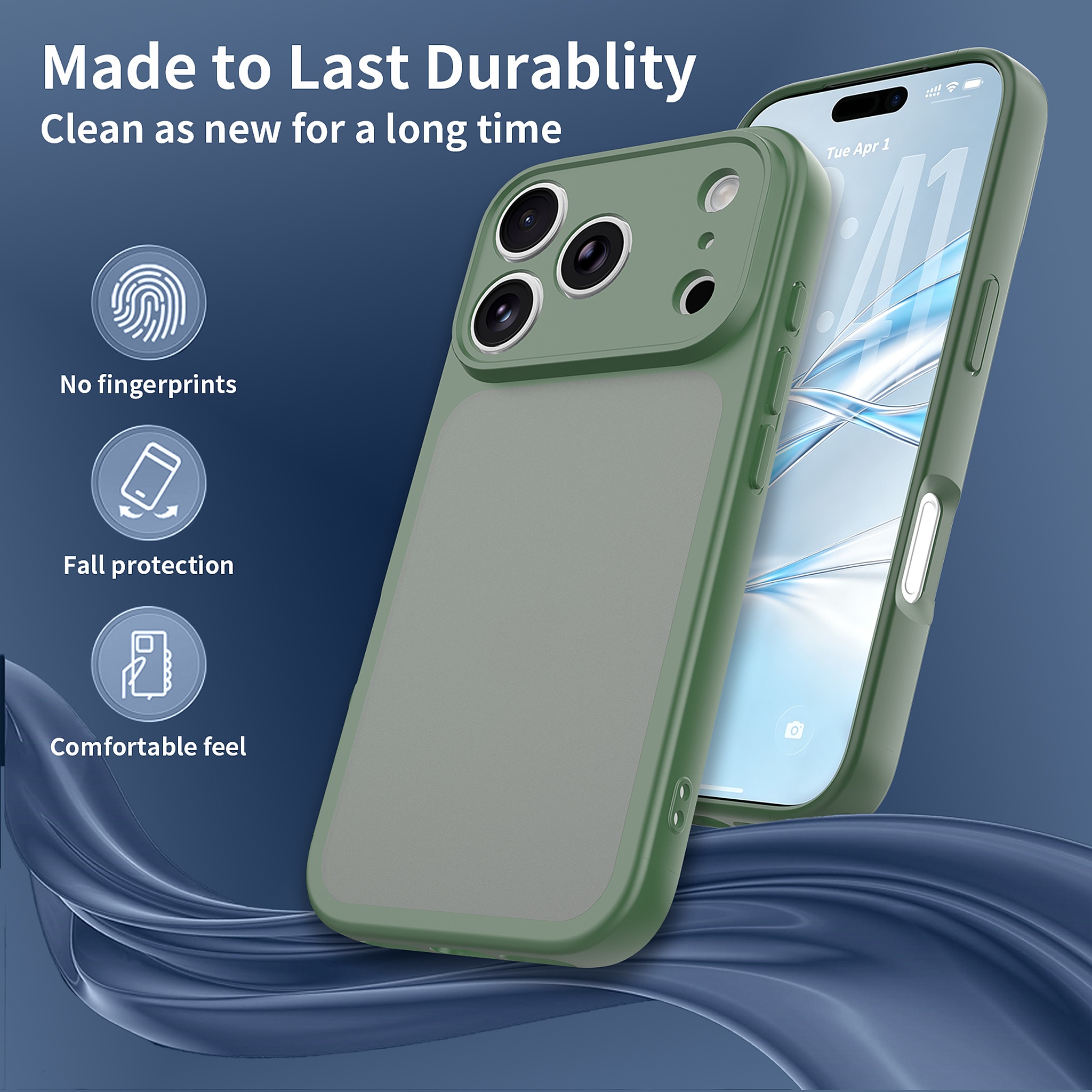 SendaFit Precise-Cutout Matte Skin-Feel Case for iPhone 18 Pro detail 30
