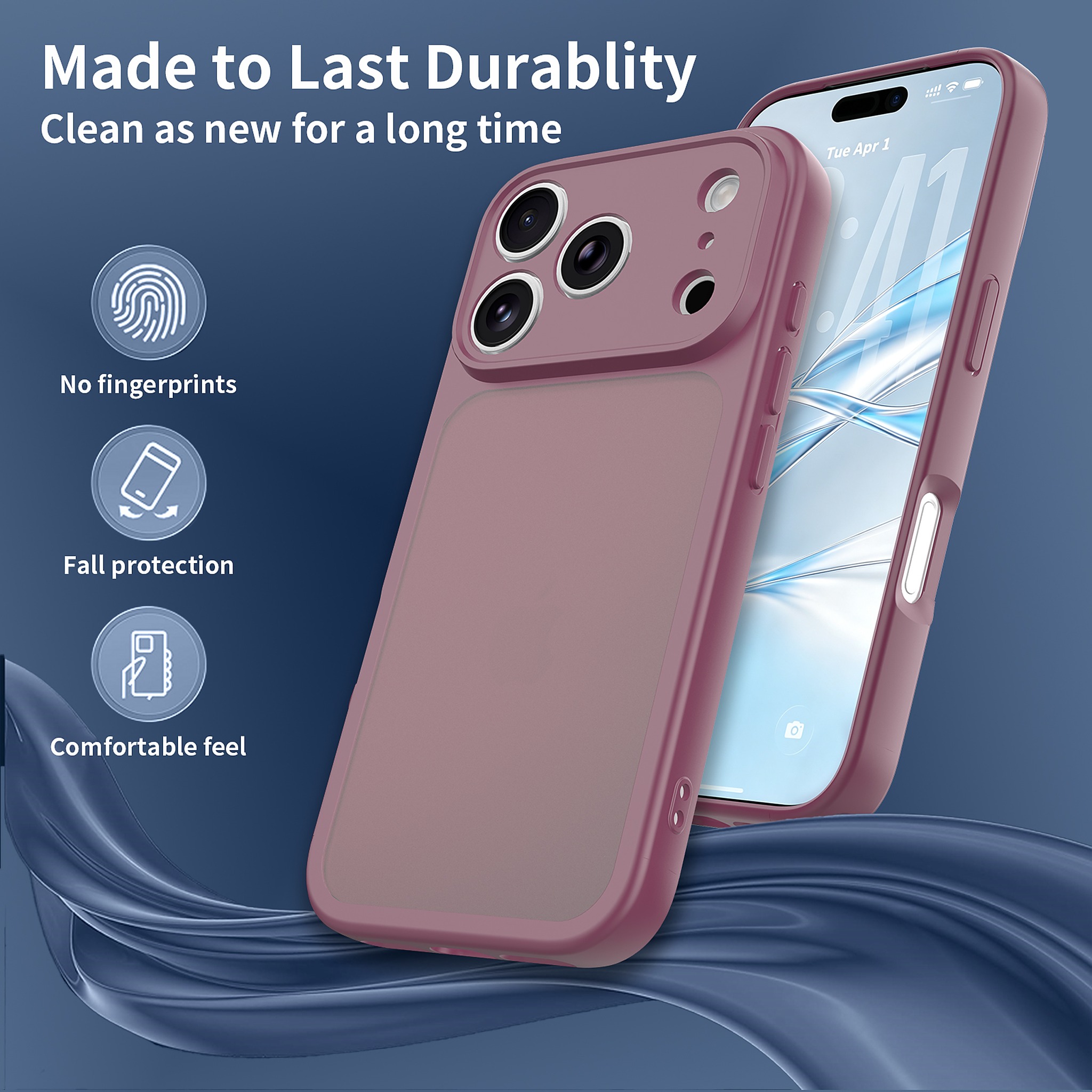 SendaFit Precise-Cutout Matte Skin-Feel Case for iPhone 18 Pro detail 32