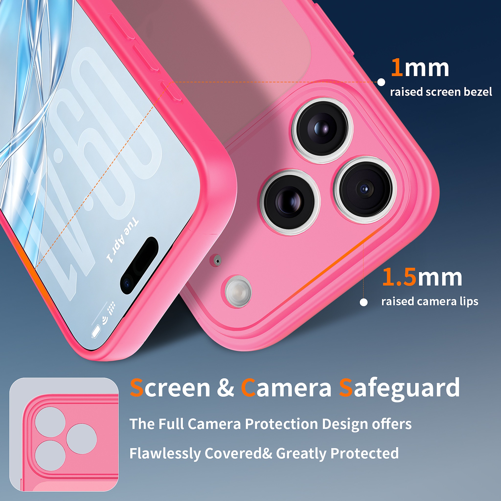 SendaFit Precise-Cutout Matte Skin-Feel Case for iPhone 18 Pro detail 4