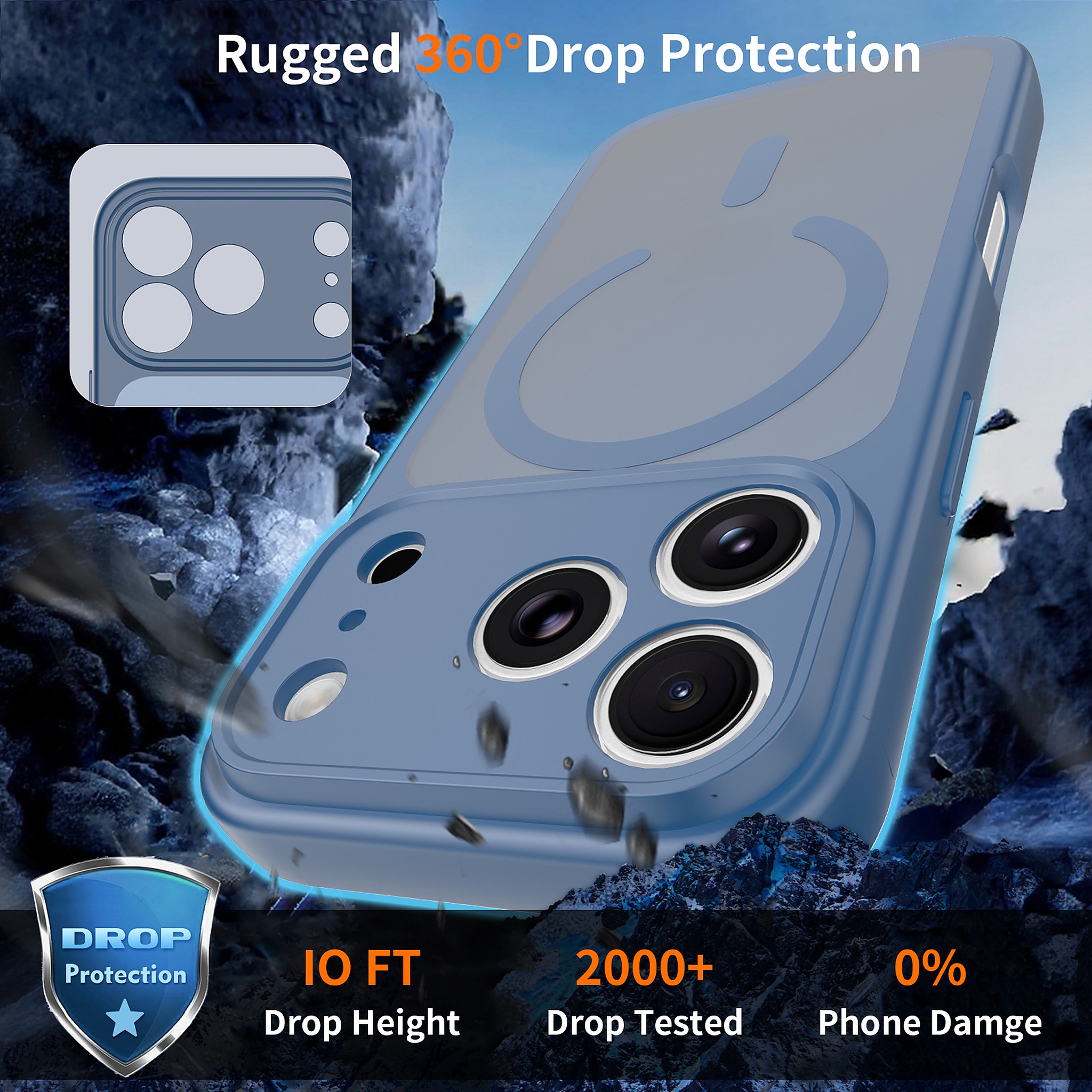 SendaFit Precise-Cutout Matte Skin-Feel MagSafe Case for iPhone 18 Pro detail 10