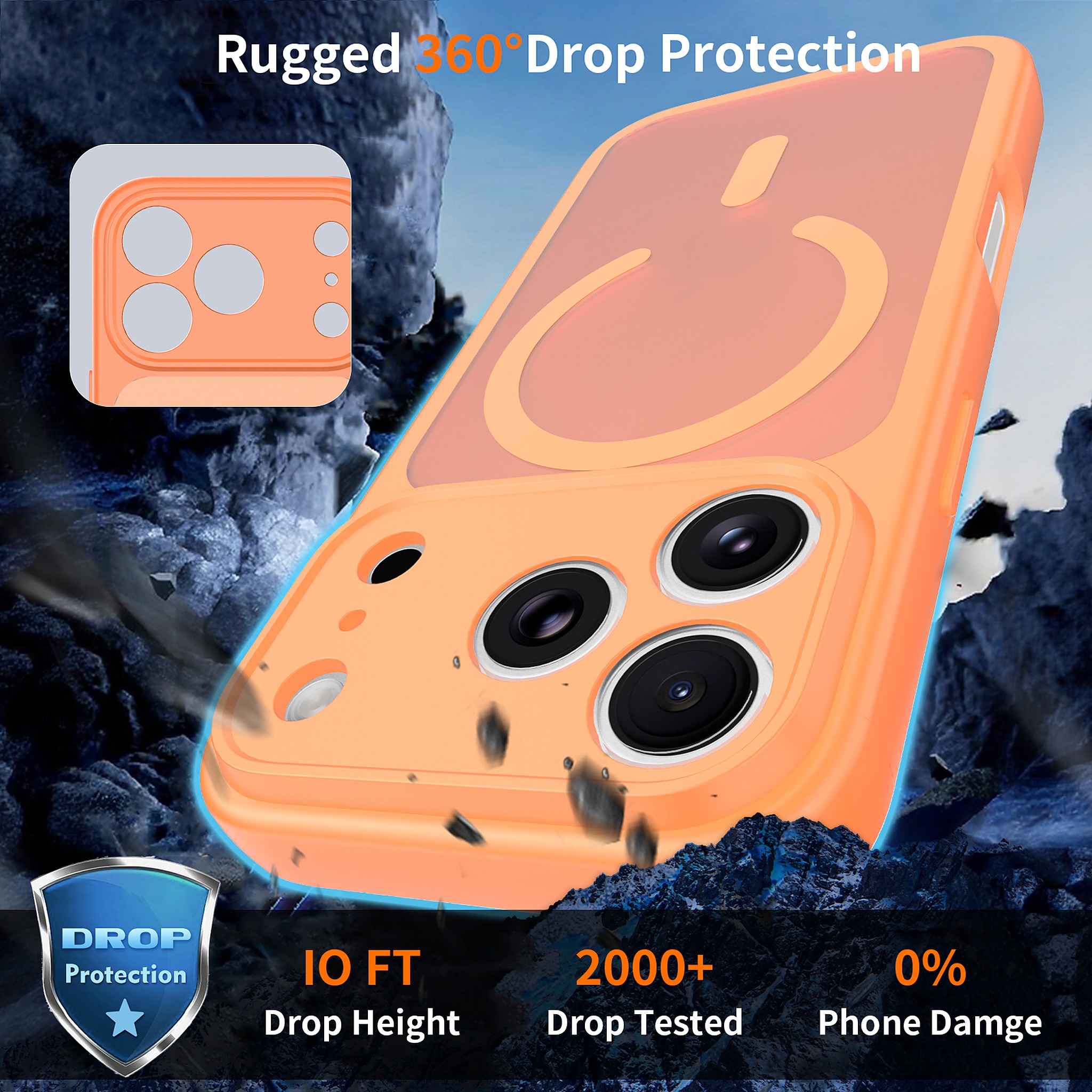 SendaFit Precise-Cutout Matte Skin-Feel MagSafe Case for iPhone 18 Pro detail 13