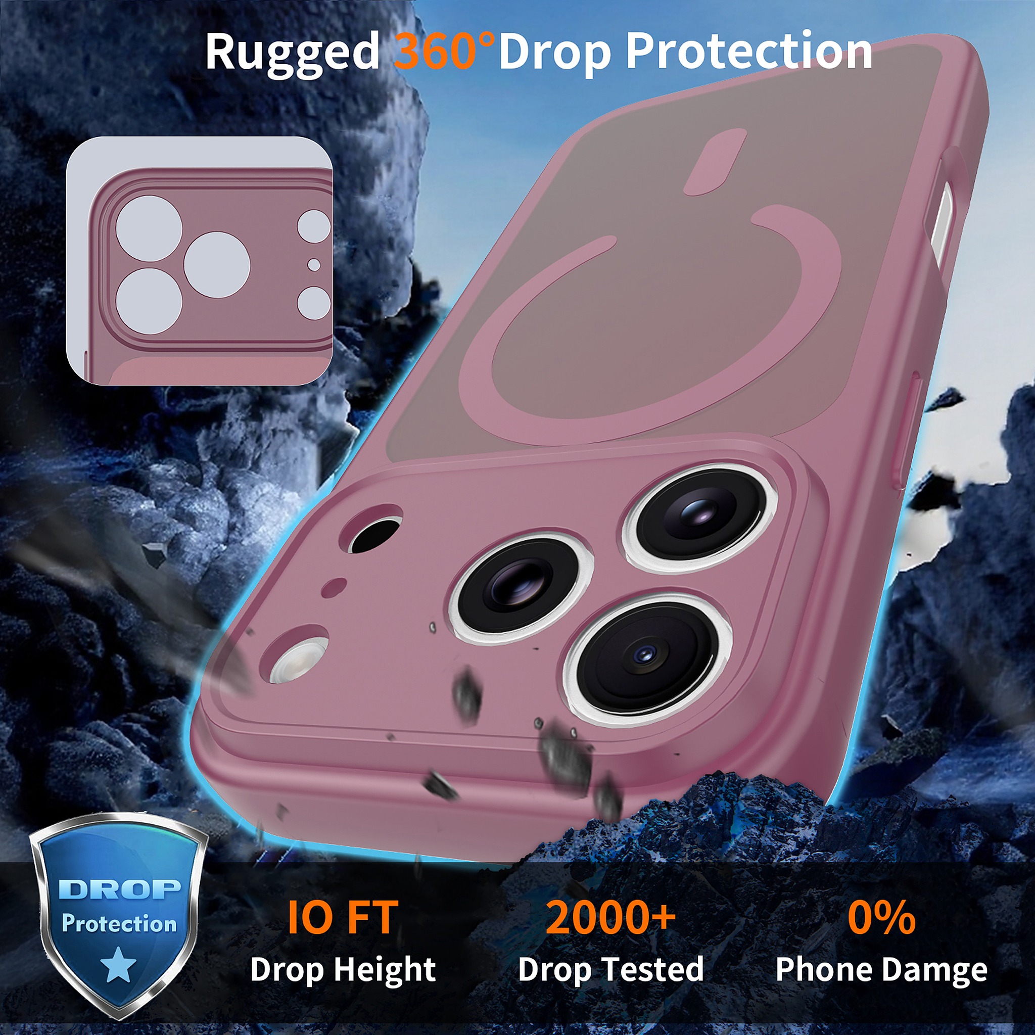 SendaFit Precise-Cutout Matte Skin-Feel MagSafe Case for iPhone 18 Pro detail 14