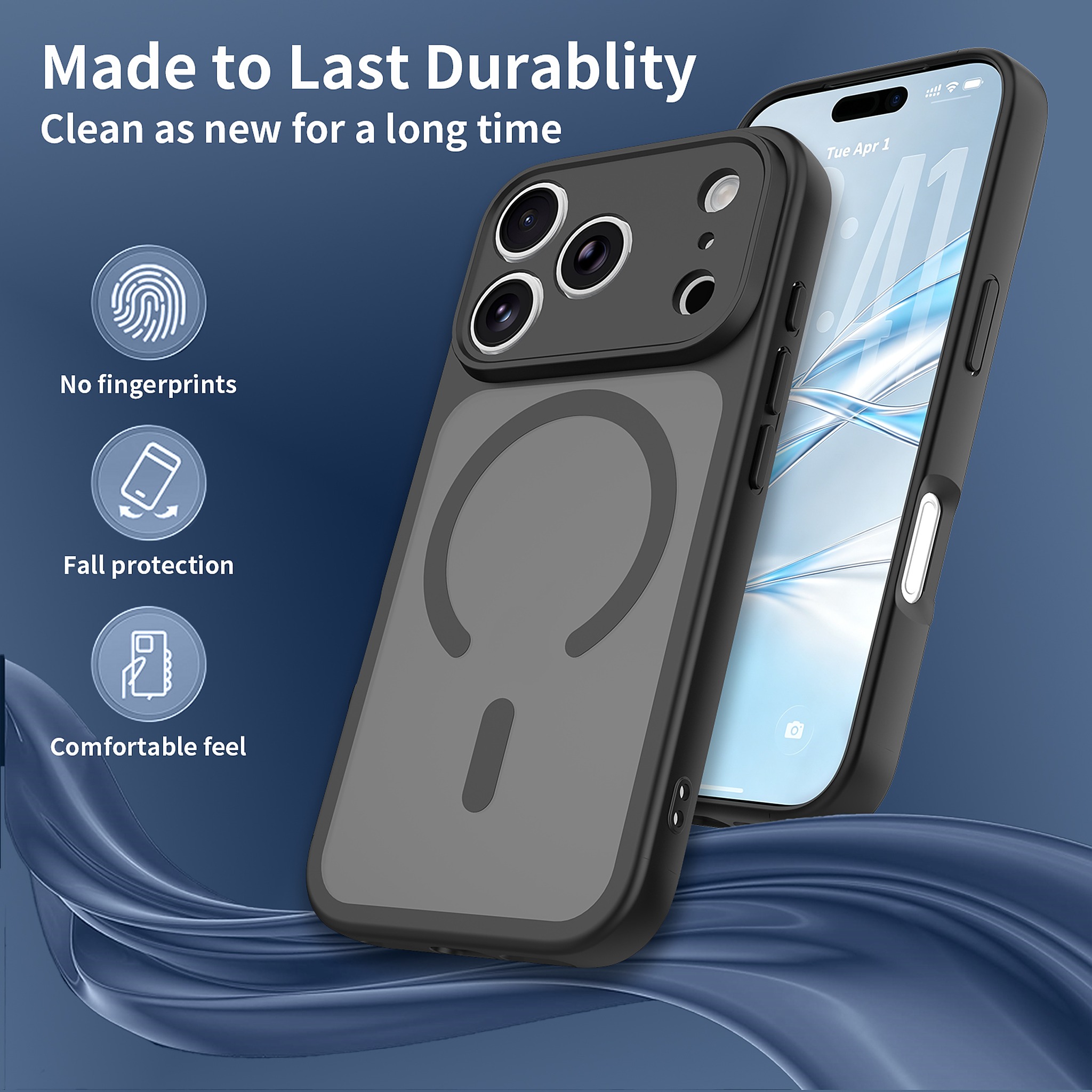 SendaFit Precise-Cutout Matte Skin-Feel MagSafe Case for iPhone 18 Pro detail 16